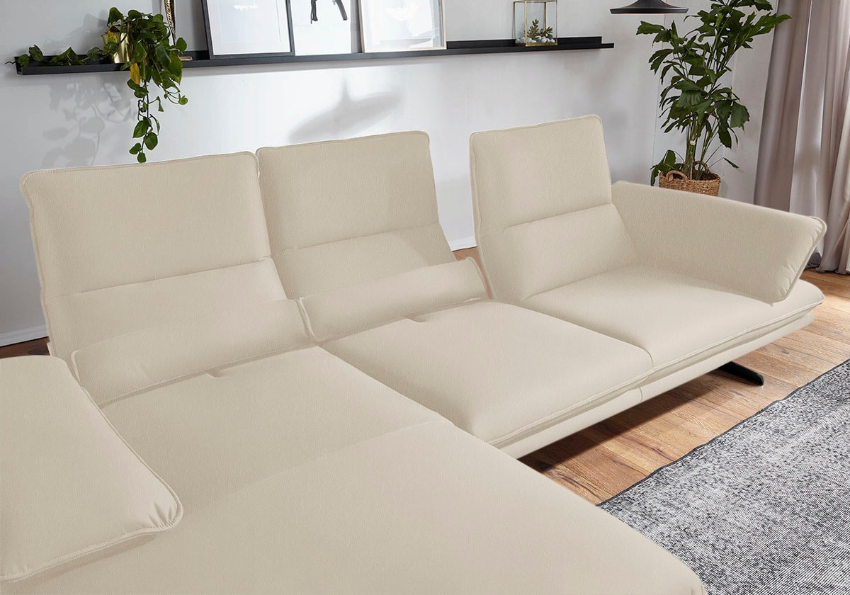 W.SCHILLIG Ecksofa »broadway, Designsofa mit tollem Sitzkomfort«, Sitztiefe günstig online kaufen