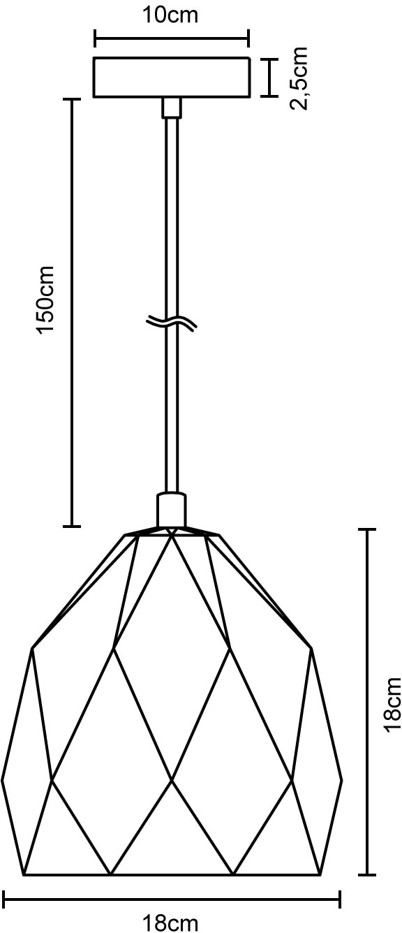 Paco Home Pendelleuchte »FREE-TOWN«, 1 flammig-flammig, LED, E27, Lampe Für Wohnzimmer Esszimmer Küche, Höhenverstellbar