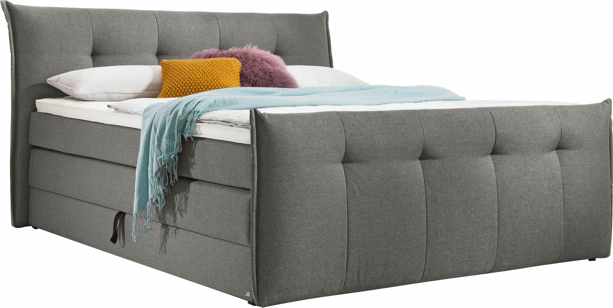 set one by Musterring Boxspringbett »Florida«, mit Bettkasten, in 5 Liegeko günstig online kaufen