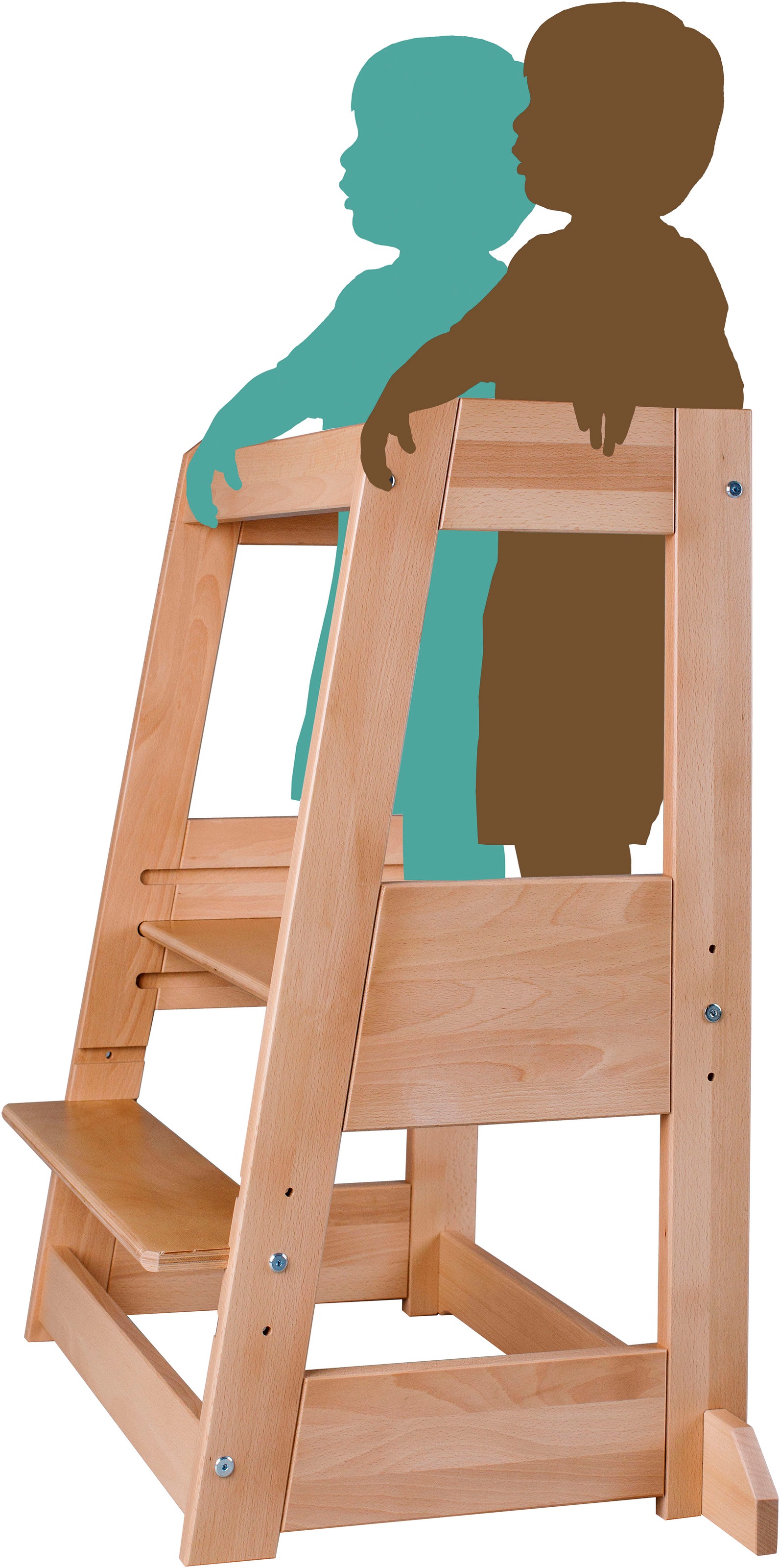 tiSsi® Stehhilfe »Zwillings-Lernturm, natur«, Made in Europe