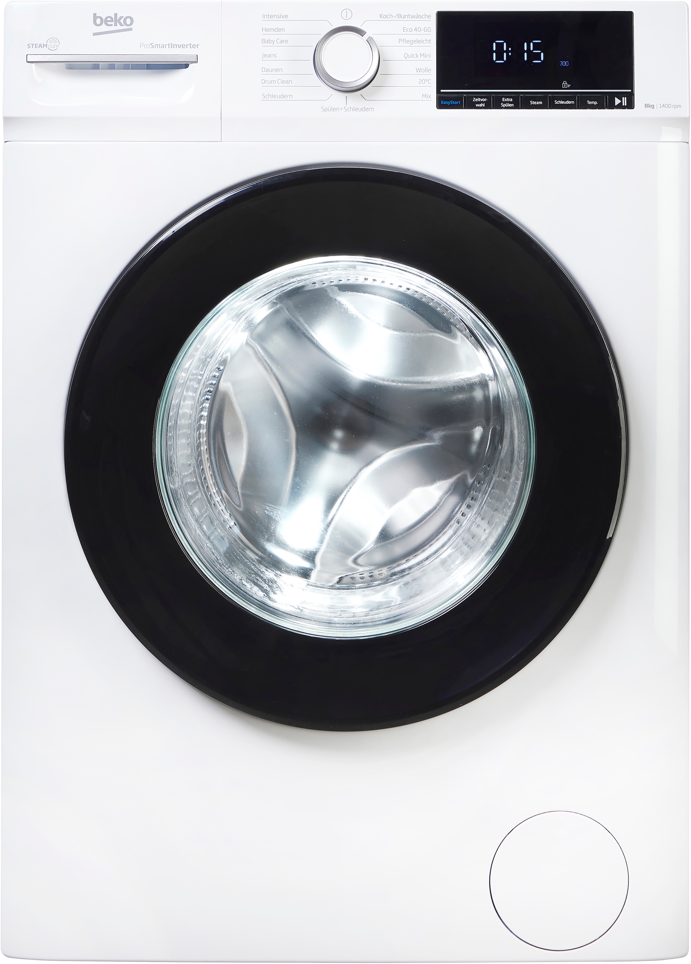 BEKO Waschmaschine »WMOFE841« 8 kg 1400 U/min SteamCure-Dampffunktion für schonende Pflege und Frische