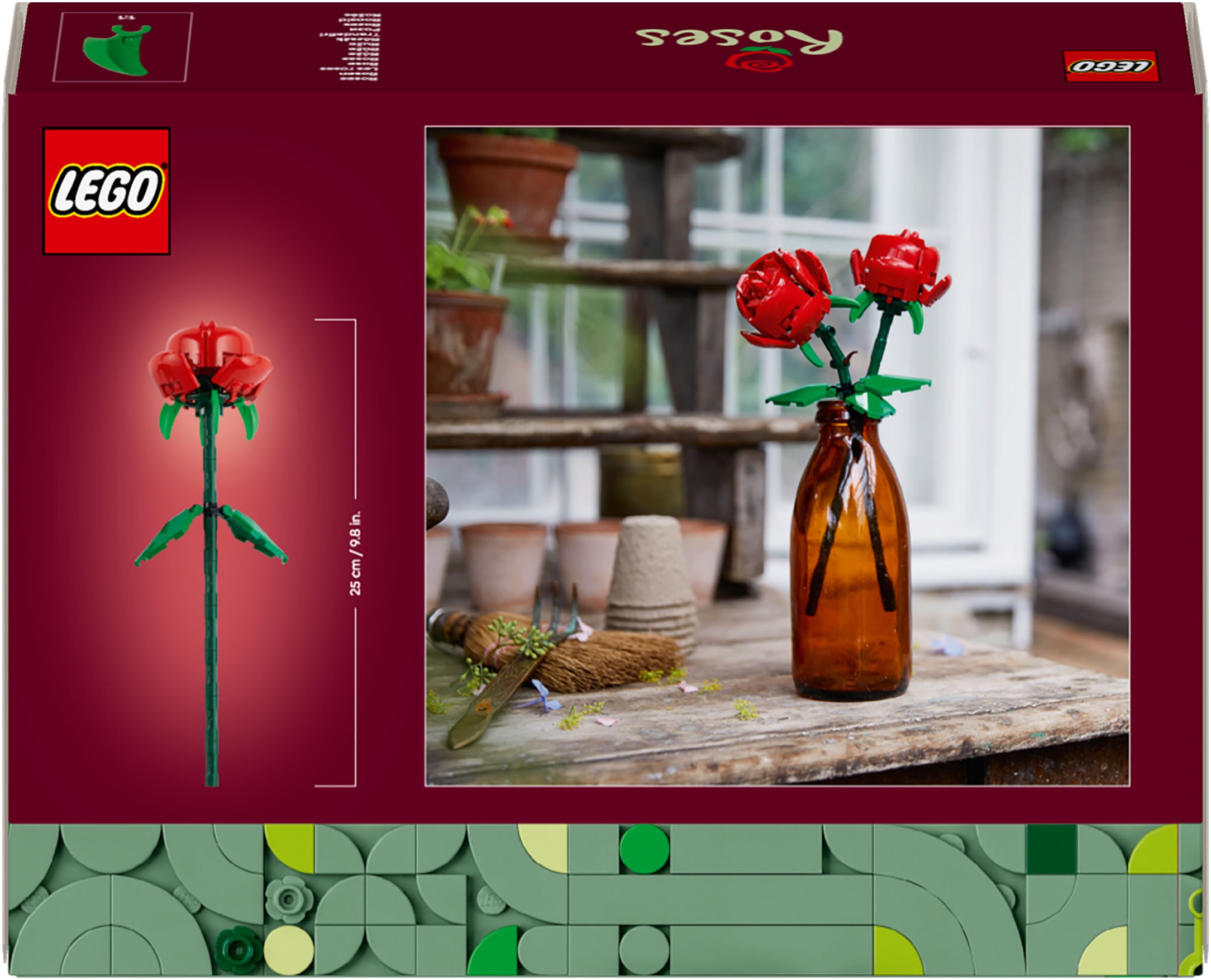 LEGO® Konstruktionsspielsteine »Rosen (40460), Lego Botanicals« Made in Europe