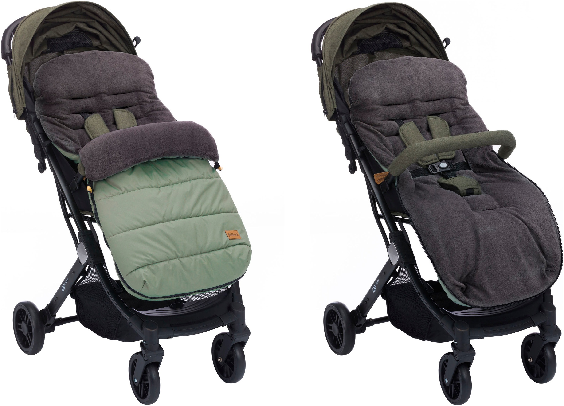 Fillikid Fußsack »Lanin Polyester Winterfußsack, salbei«
