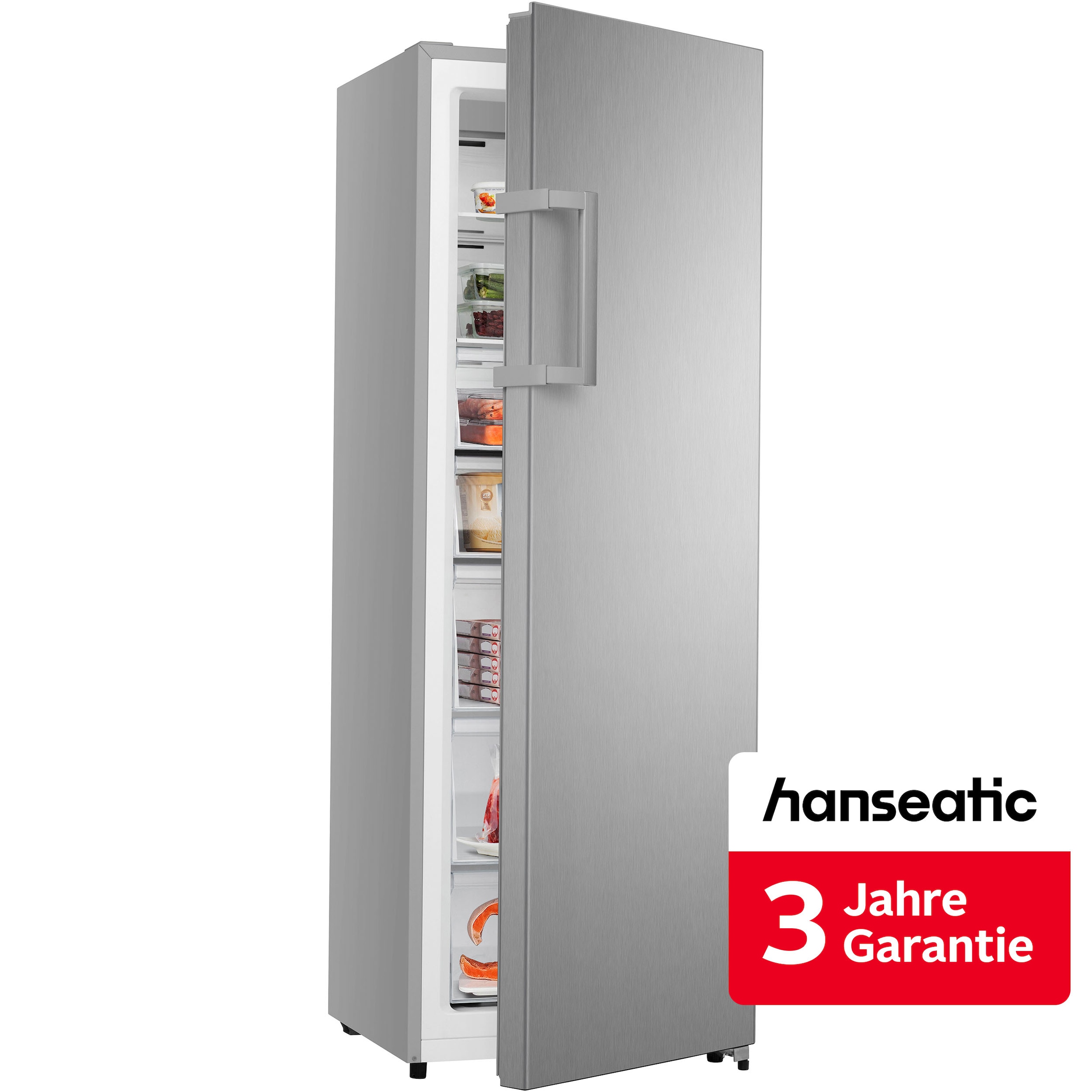 HANSEATIC Gefrierschrank "HGS17260CNFI" silber (silberfarben)
