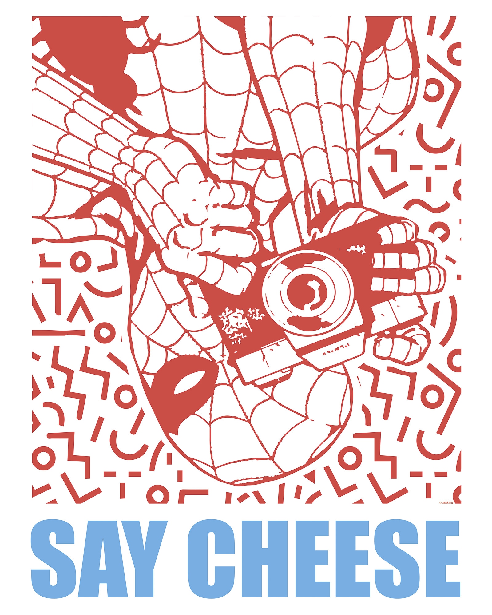 Komar Wandbild »Marvel Spider-Man Say Cheese Red«, Disney, (Set, 1 St.), 40 x 50 cm (Breite x Höhe) - Kinderzimmer, Dekoration