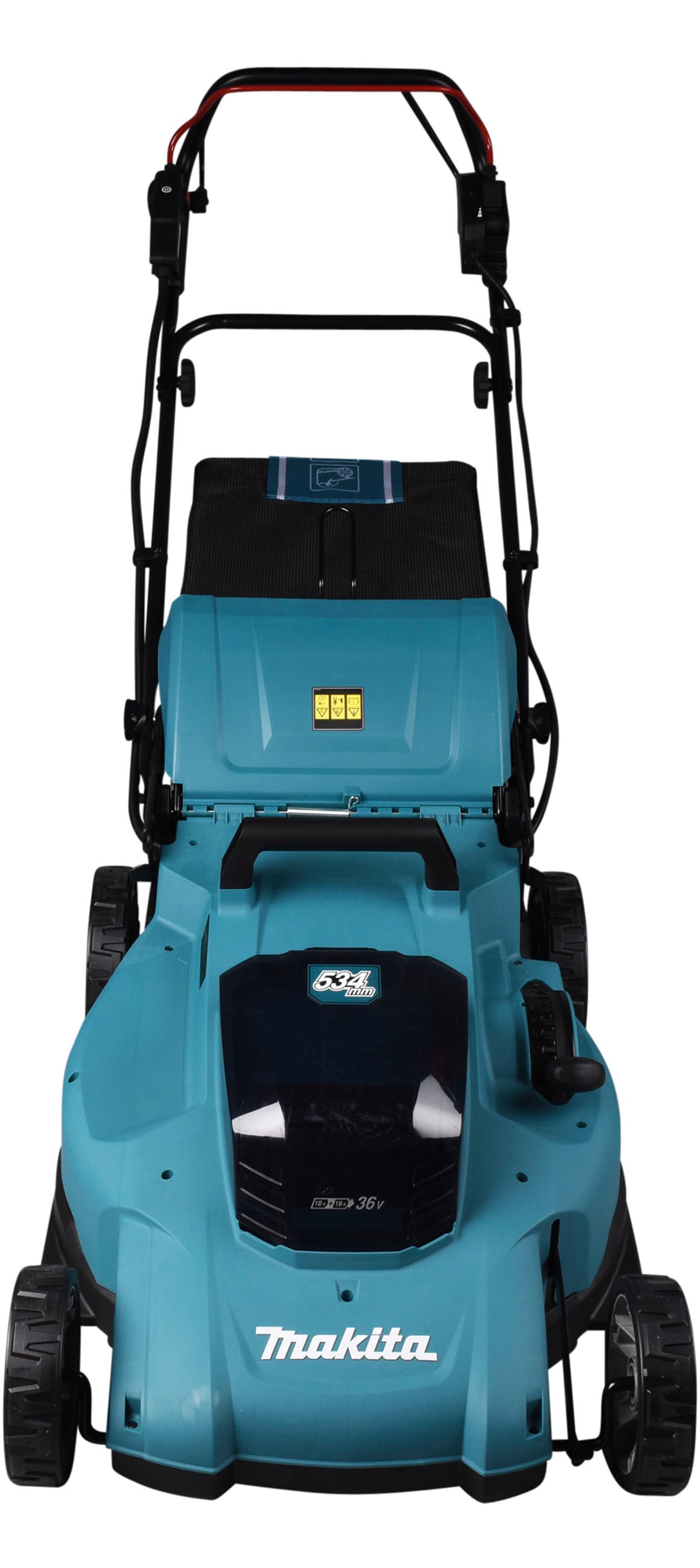 Makita Akkurasenmäher »»DLM539Z««, Ohne Akku und Ladegerät,2x18V, 53 cm, 70 l