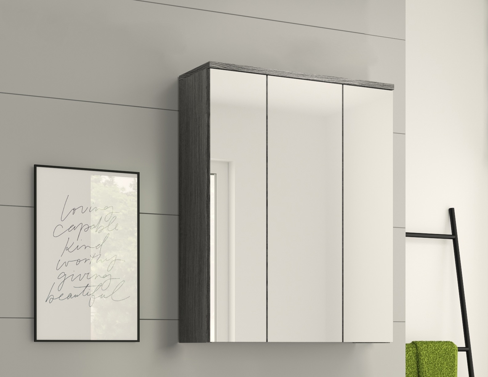 welltime Badezimmerspiegelschrank »LUCCA, TOPSELLER!, Breite 60cm, 3 Spiege günstig online kaufen