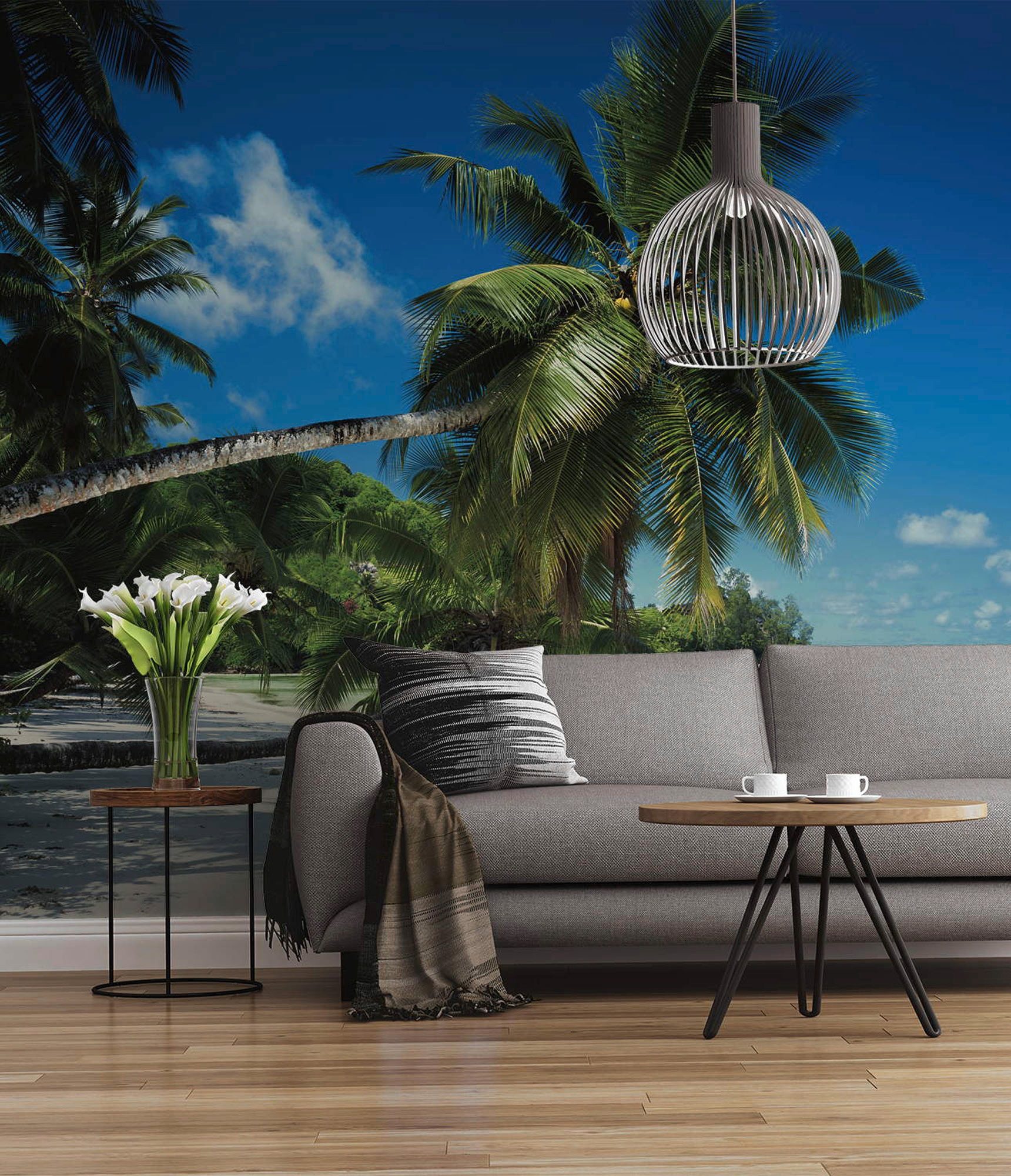 Komar Fototapete »Coconut Bay - Größe 368 x 254 cm«, bedruckt, Wohnzimmer, günstig online kaufen