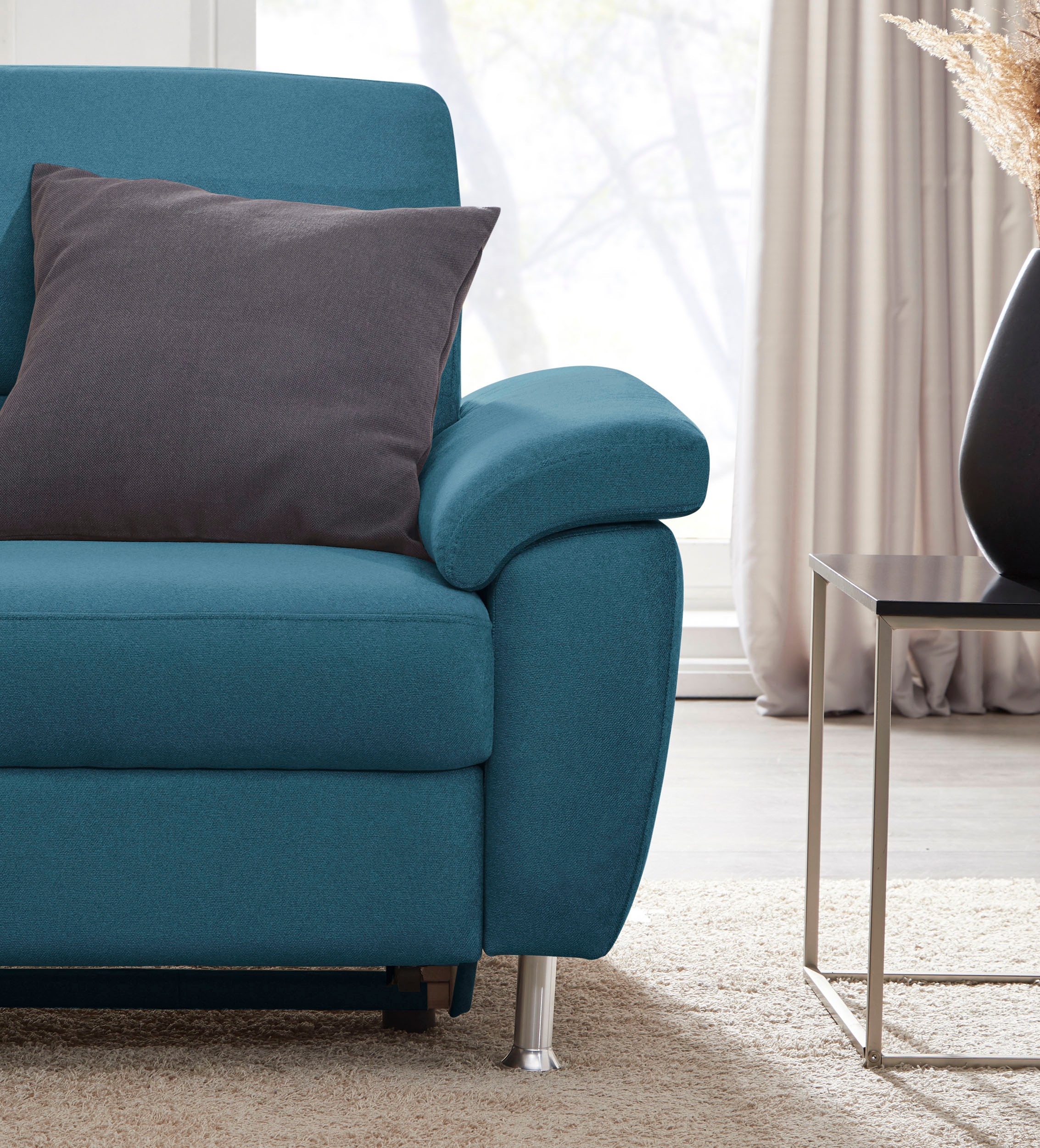 CALIZZA INTERIORS Ecksofa »Onyx L-Form«, Ottomane links oder rechts, wahlweise mit Bettfunktion, Breite 257 cm
