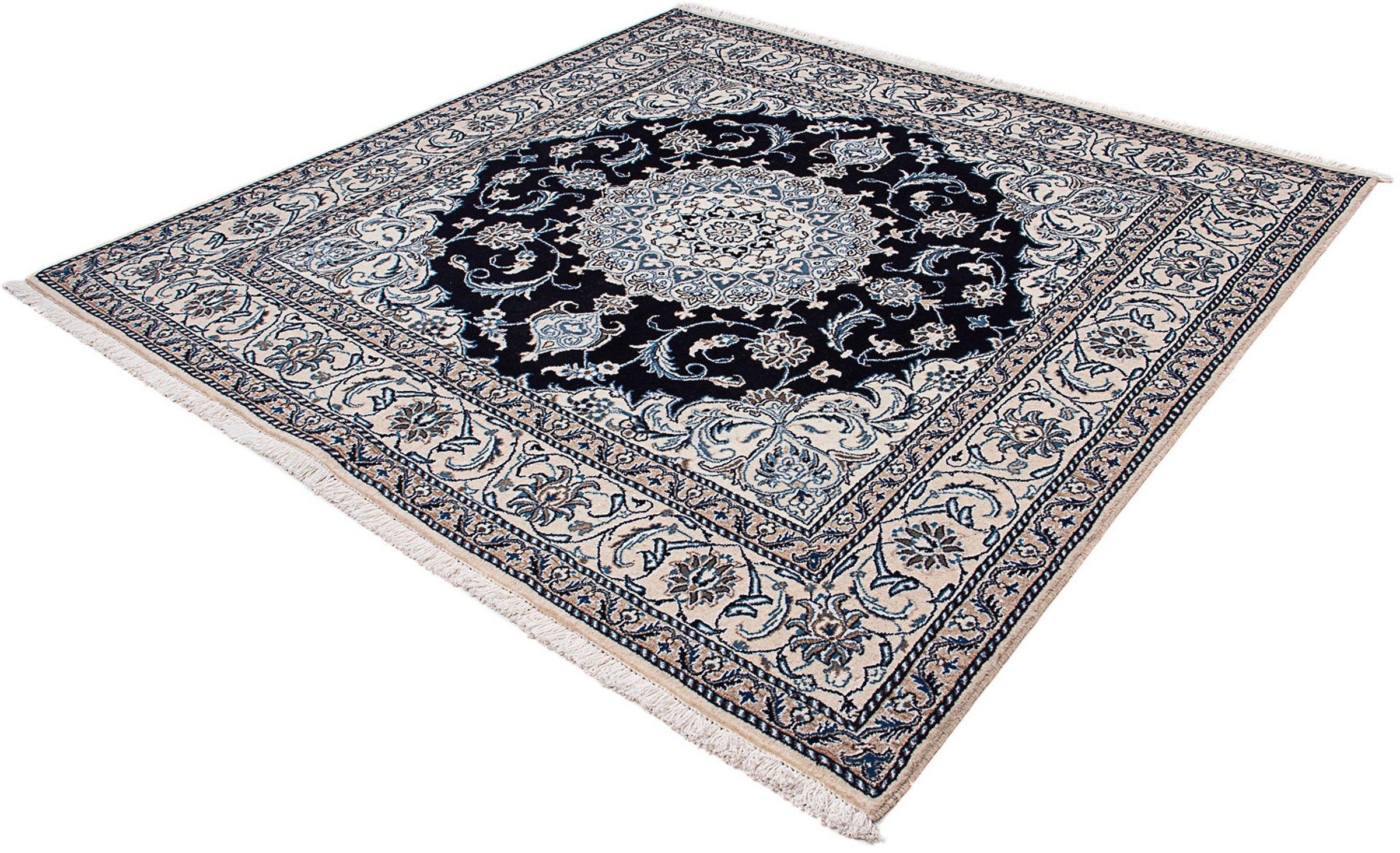 morgenland Orientteppich »Perser - Nain quadratisch - 198 x 196 cm - dunkel günstig online kaufen
