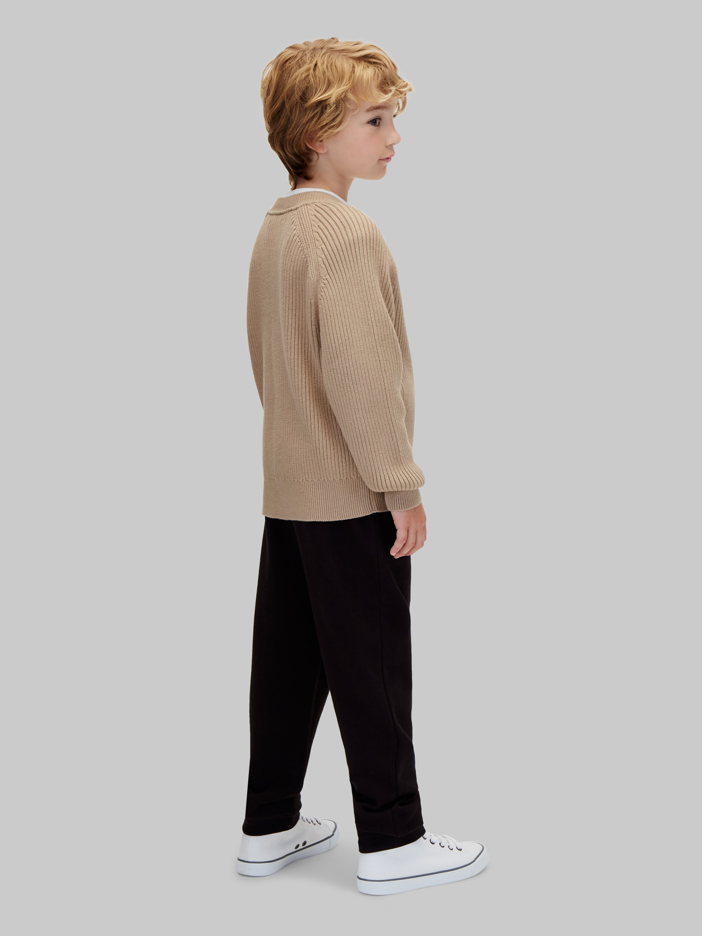 Calvin Klein Jeans Strickpullover Raglanärmel, Regular Fit, reine Baumwolle