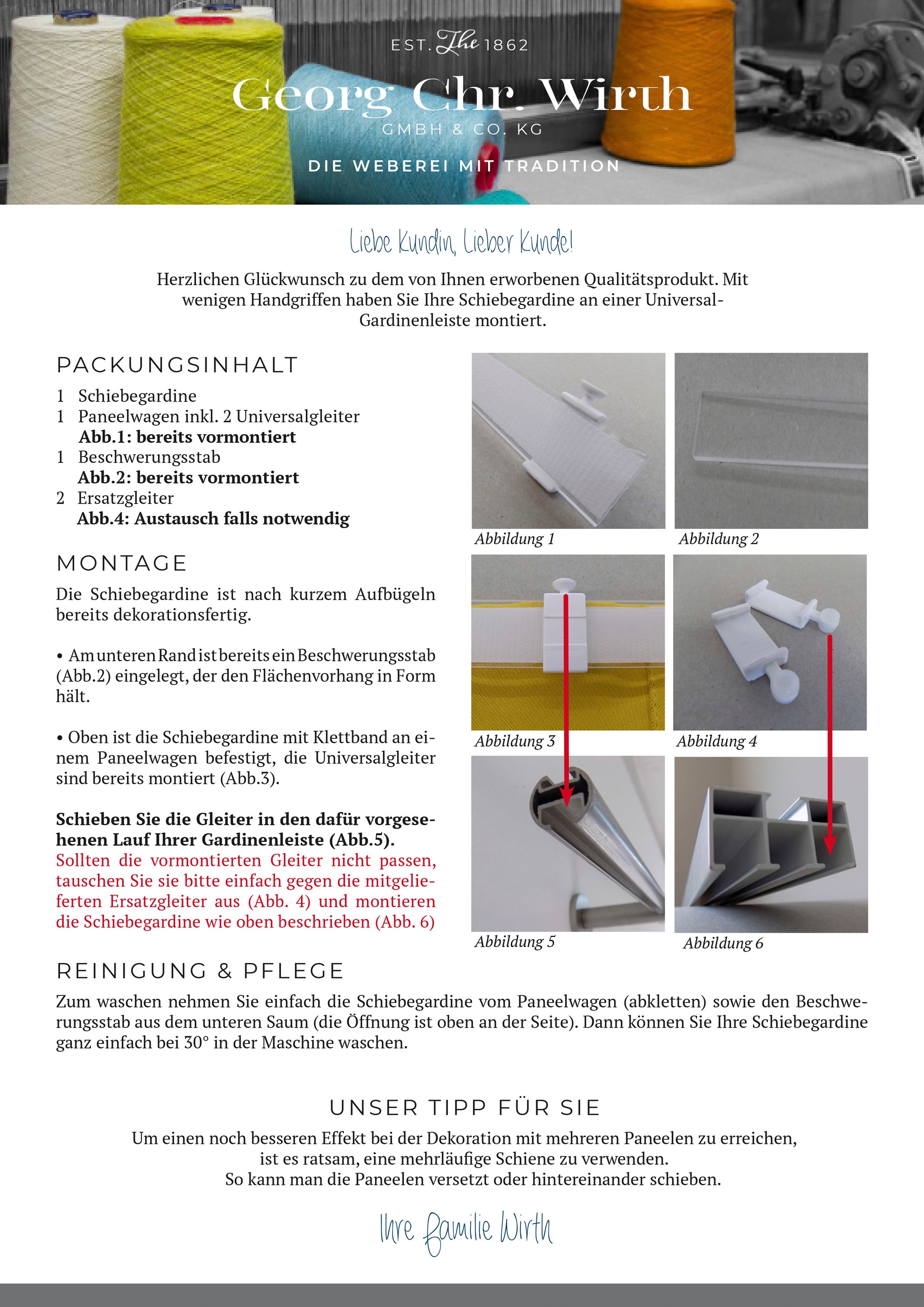 Wirth Schiebegardine »Telfort«, (1 St.)
