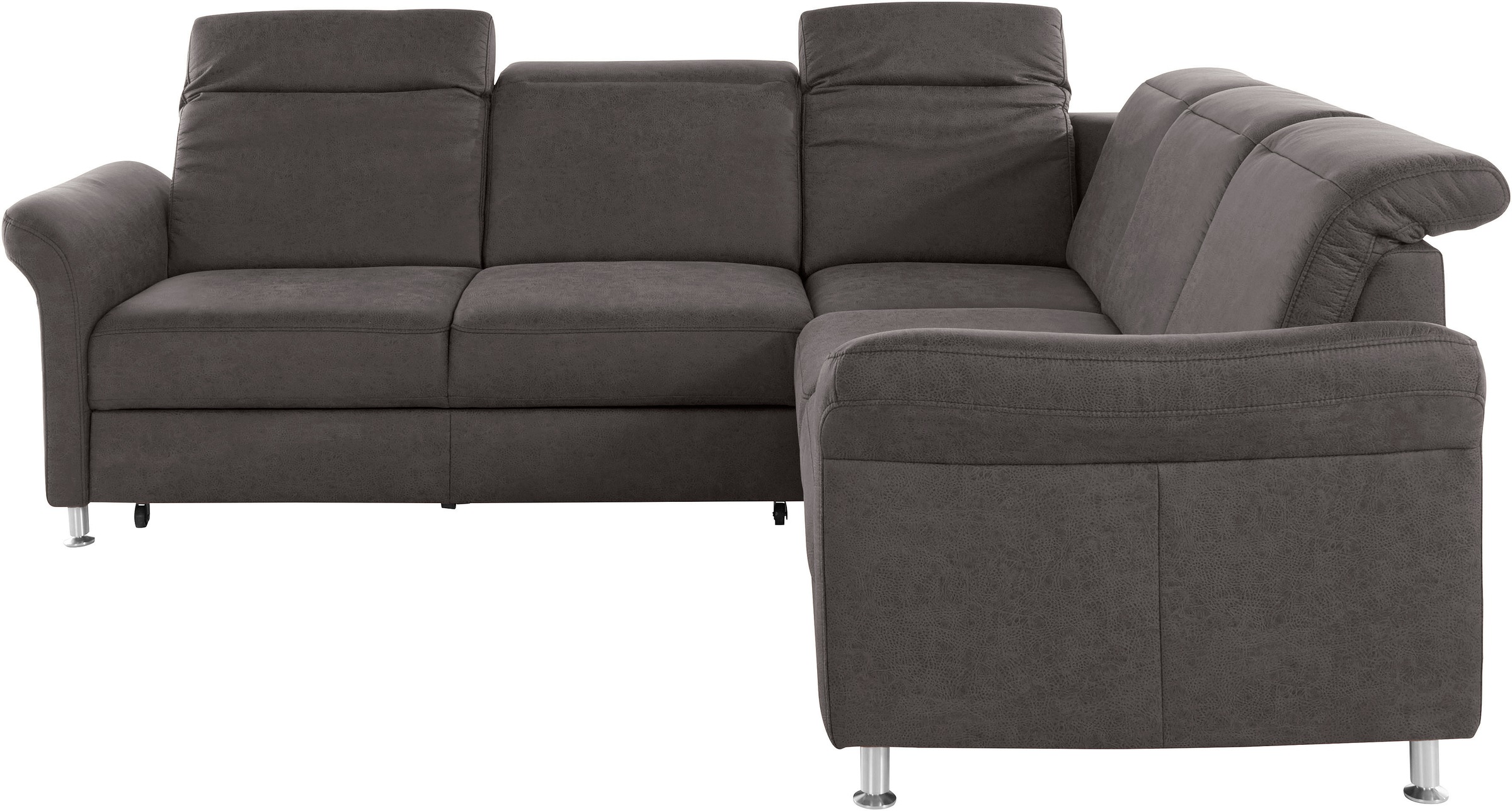 sit&more Ecksofa »Darwin L-Form«, inklusive Federkern, wahlweise mit Kopfteilverstellung, Bettfunktion