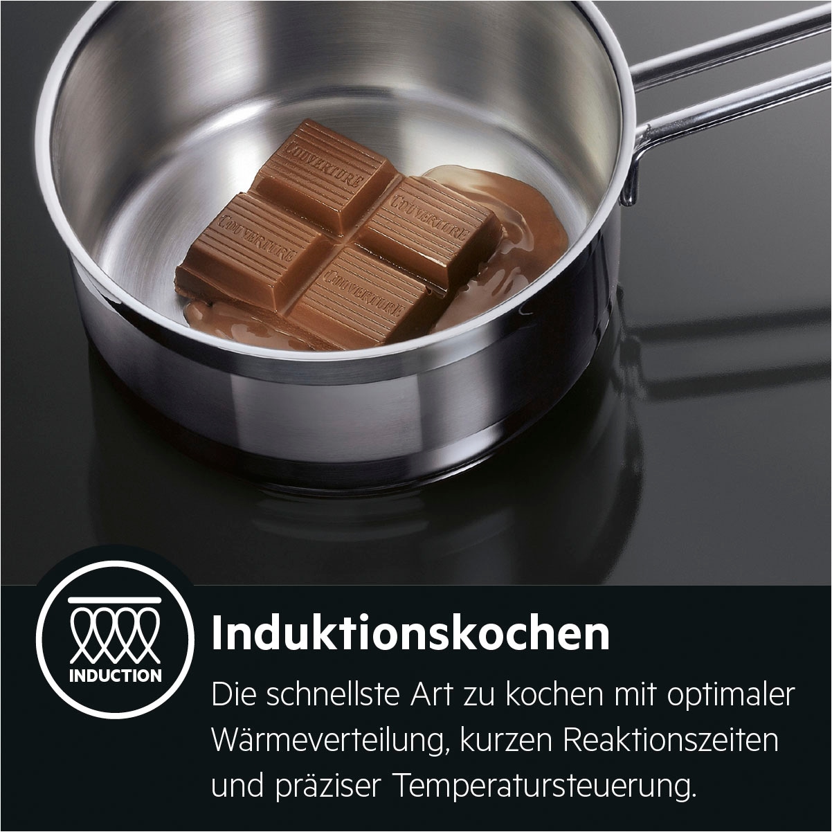 AEG Induktions-Standherd »CIB6641BBM«, CIB6641BBM, mit FlexiRunners™ – Teilauszug (2 Paar), SteamBake – mit Feuchtigkeitszugabe, Hob²Hood - Funktion