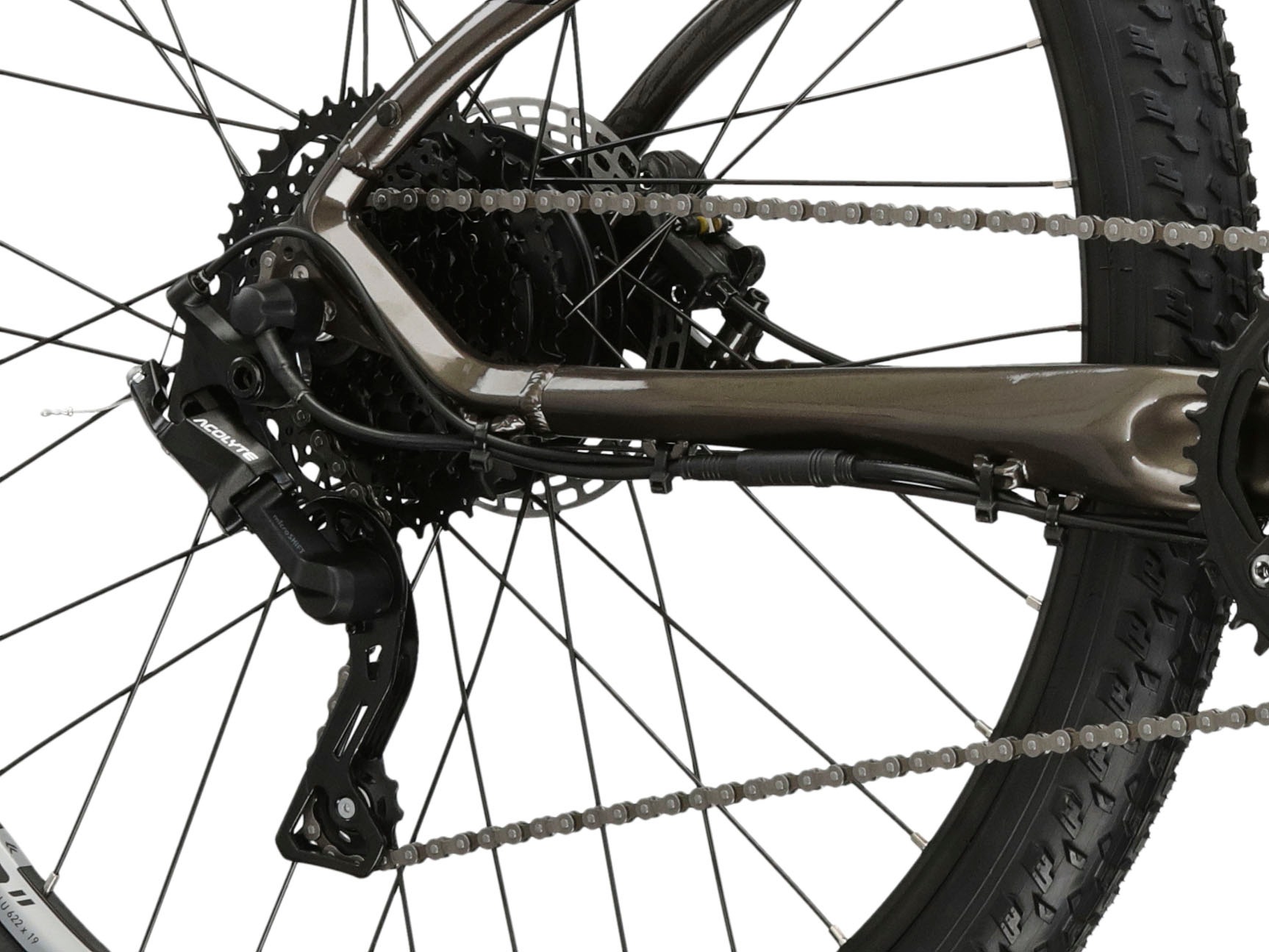 Kross E-Bike »KROSS E-MTB Hexagon Boost 2.0 29" braun«, 8 Gang, microSHIFT, ACOLYTE M5180M, Heckmotor 250 W, Pedelec, Elektrofahrrad für Damen und Herren