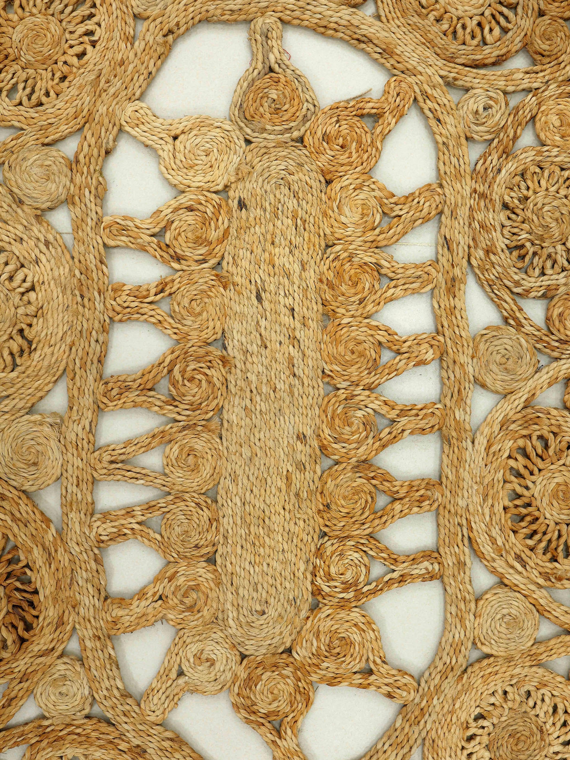 carpetfine Sisalteppich »Juteteppich Liam«, rund, 13 mm Höhe, natürliches Pflanzenmaterial von Hand gewebt, Boho Style