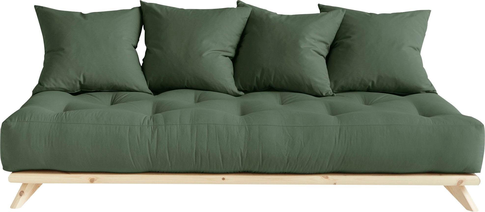 Karup Design Daybett »Senza, Sofa, mit Futonmatratze, minimalistisch, massives Kiefernholz« Handgefertigt, skandinavisches Design, vielseitig, schlichter Stil