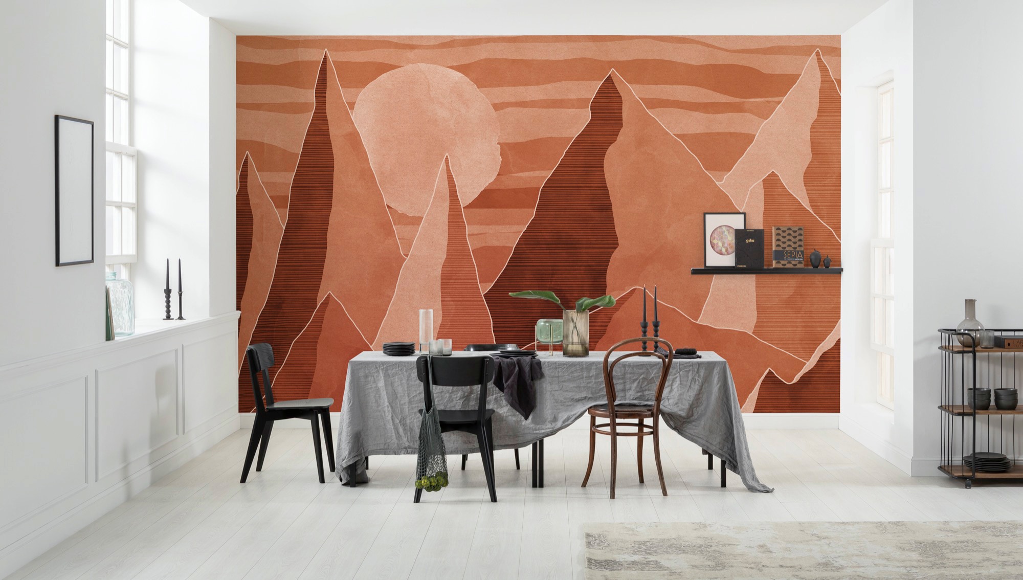 Komar Vliestapete »Digitaldruck Vlies - Desert Mile - Größe 400 x 280 cm«, bedruckt, Wohnzimmer, Schlafzimmer