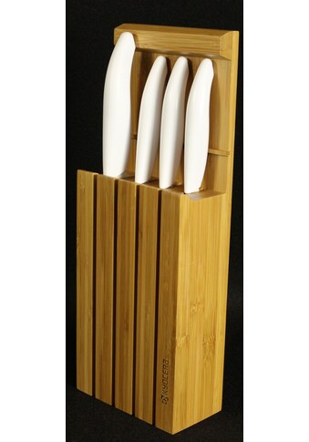 KYOCERA Messerblock »Bambus-Messerblock inklusive 4 Messer, GEN white«, 5 tlg., 3in1 -... kaufen