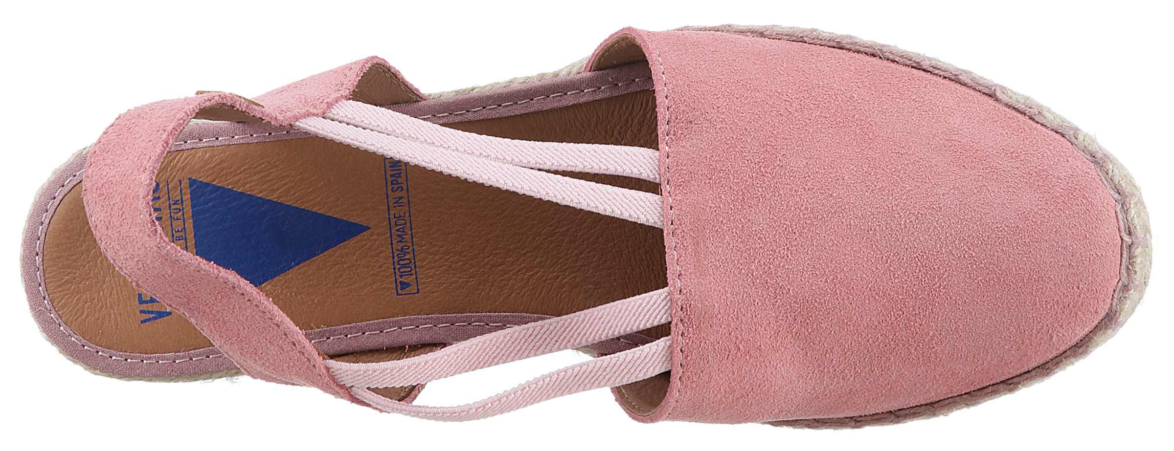 VERBENAS Sandalette »Maika Serraje«, Sommerschuh, Sandale, Keilabsatz, mit Jutebesatz