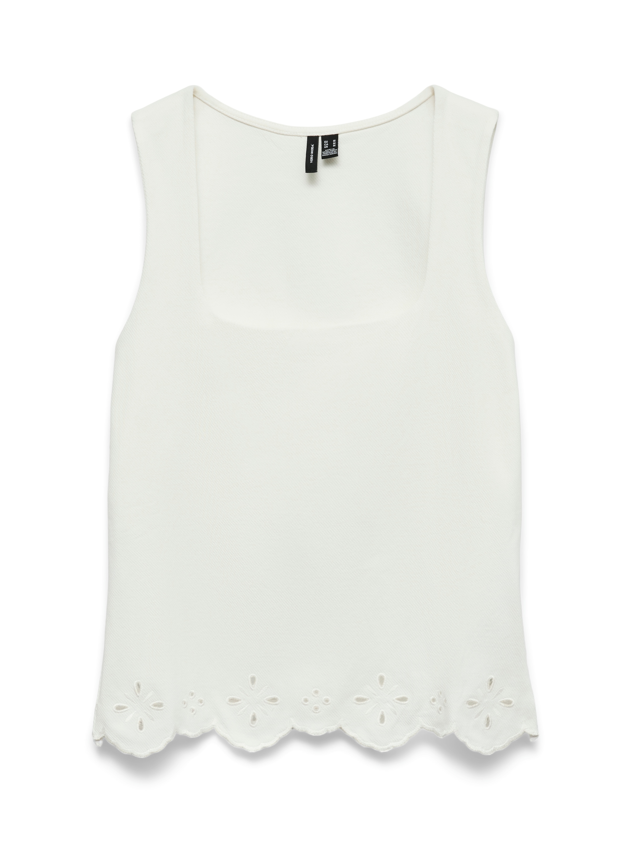 Vero Moda Spitzentop »VMLOUISE SL SQUARE NECK TOP JRS« Baumwolle, regular fit