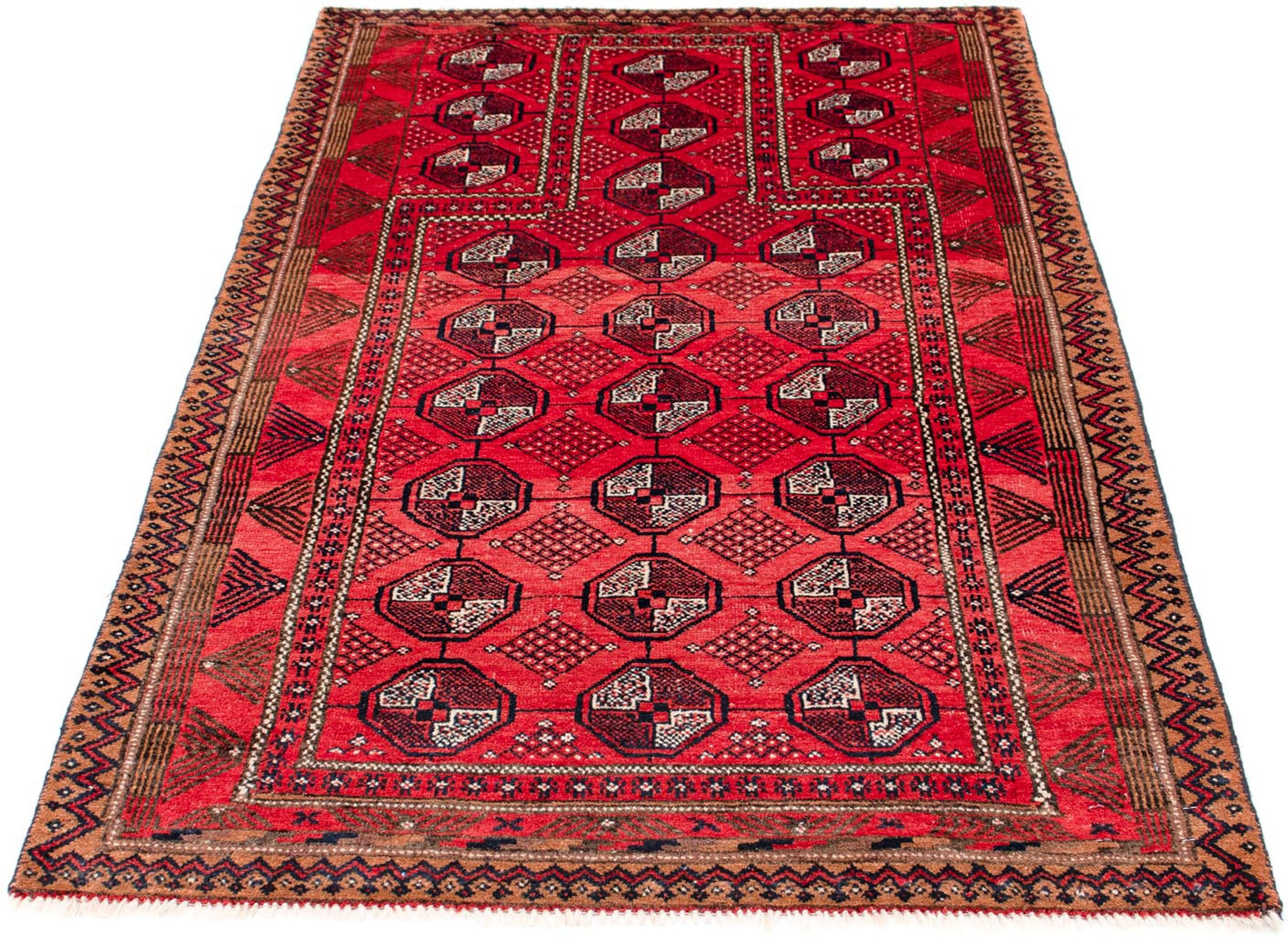 morgenland Orientteppich »Belutsch - 163 x 91 cm - rot«, rechteckig, 8 mm H günstig online kaufen