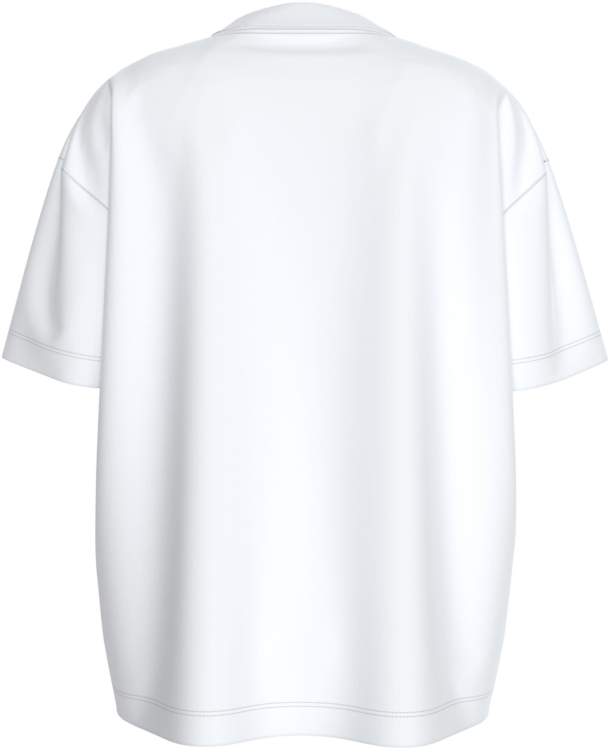 Calvin Klein Jeans T-Shirt »TEXTURED MONOLOGO BOYFRIEND TEE«, mit Logodruck