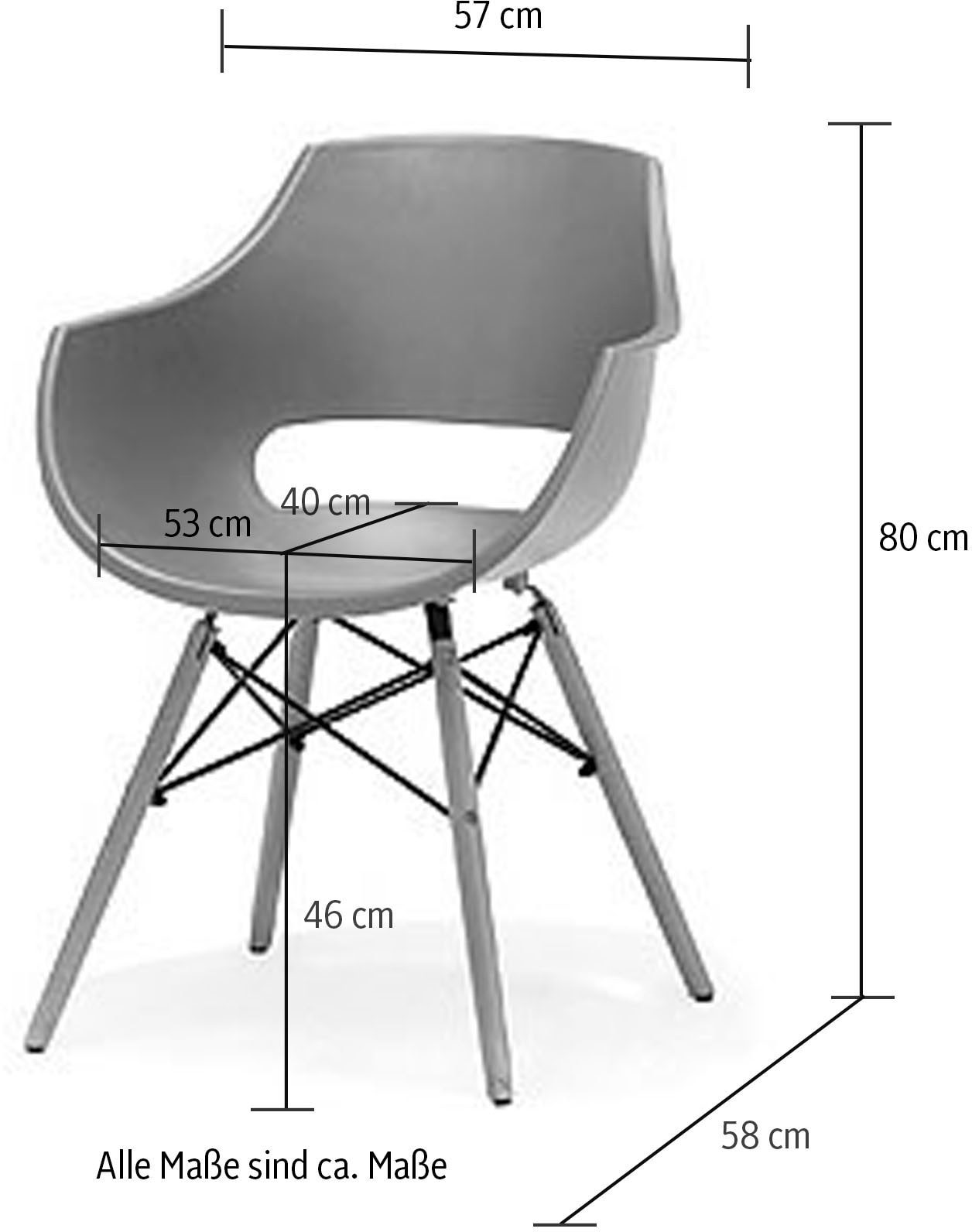 MCA furniture Esszimmerstuhl »ROCKVILLE«, (Set), 4 St. online kaufen