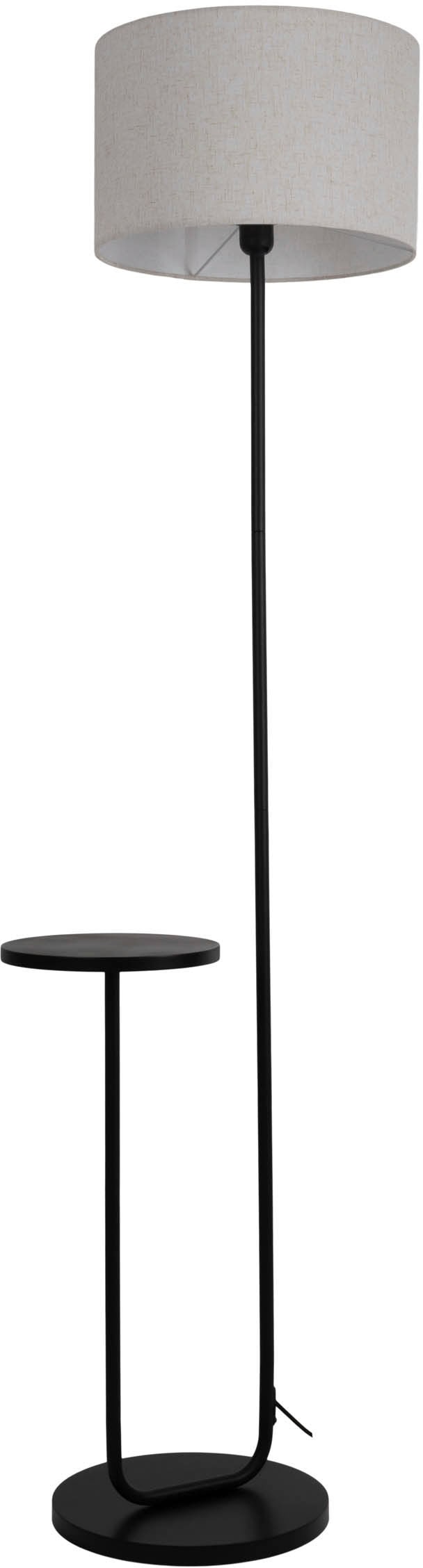 näve Stehlampe »Tordis«, 1 flammig, Leuchtmittel E27 | ohne Leuchtmittel, mit integriertem Tisch, Zuleitung 230cm schwarz, exkl. 1 x E27