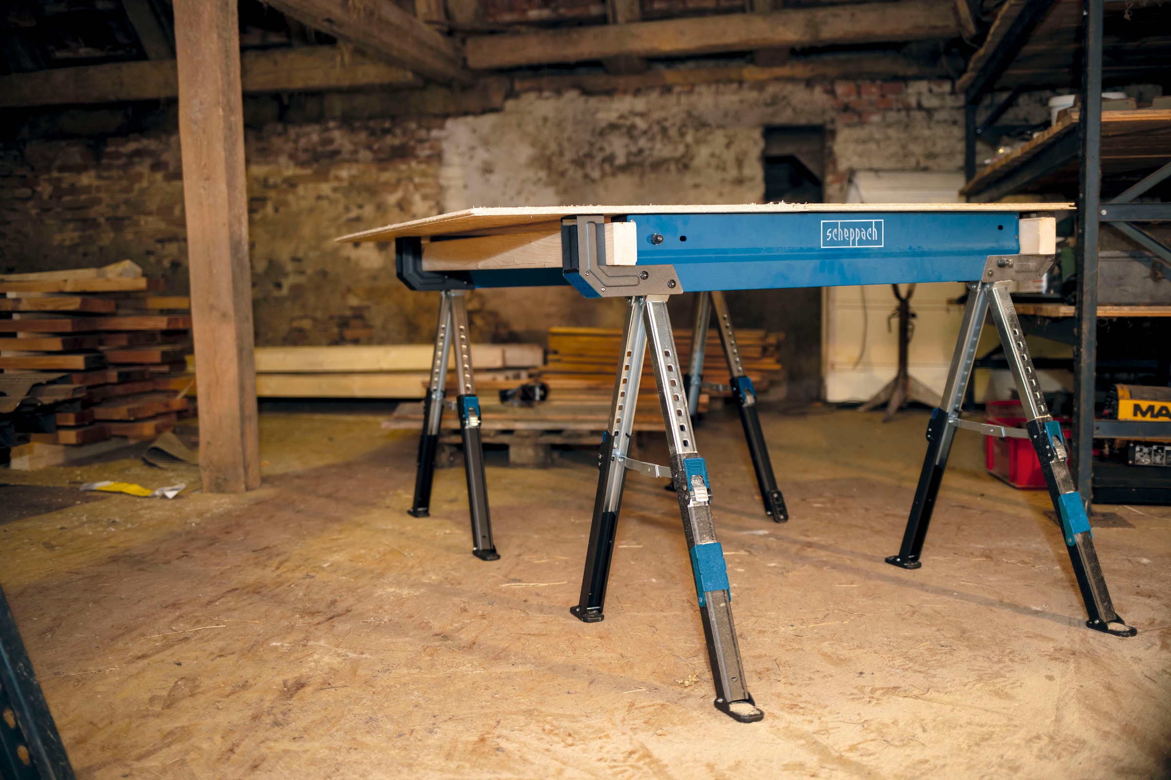 Scheppach Sägebock »MWB 600«, 2 Stück, 61,8-82 cm Höhe, je 589 kg Traglast