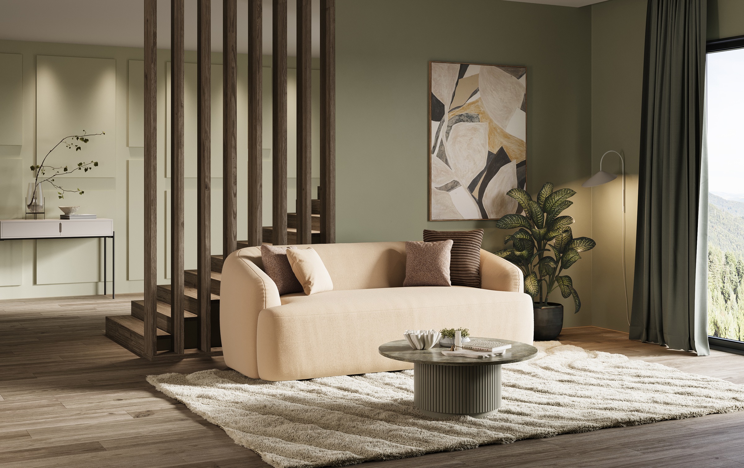 INOSIGN 2-Sitzer "Nergal, Einzelsofa Breite 217cm, organisches Design", Mod günstig online kaufen