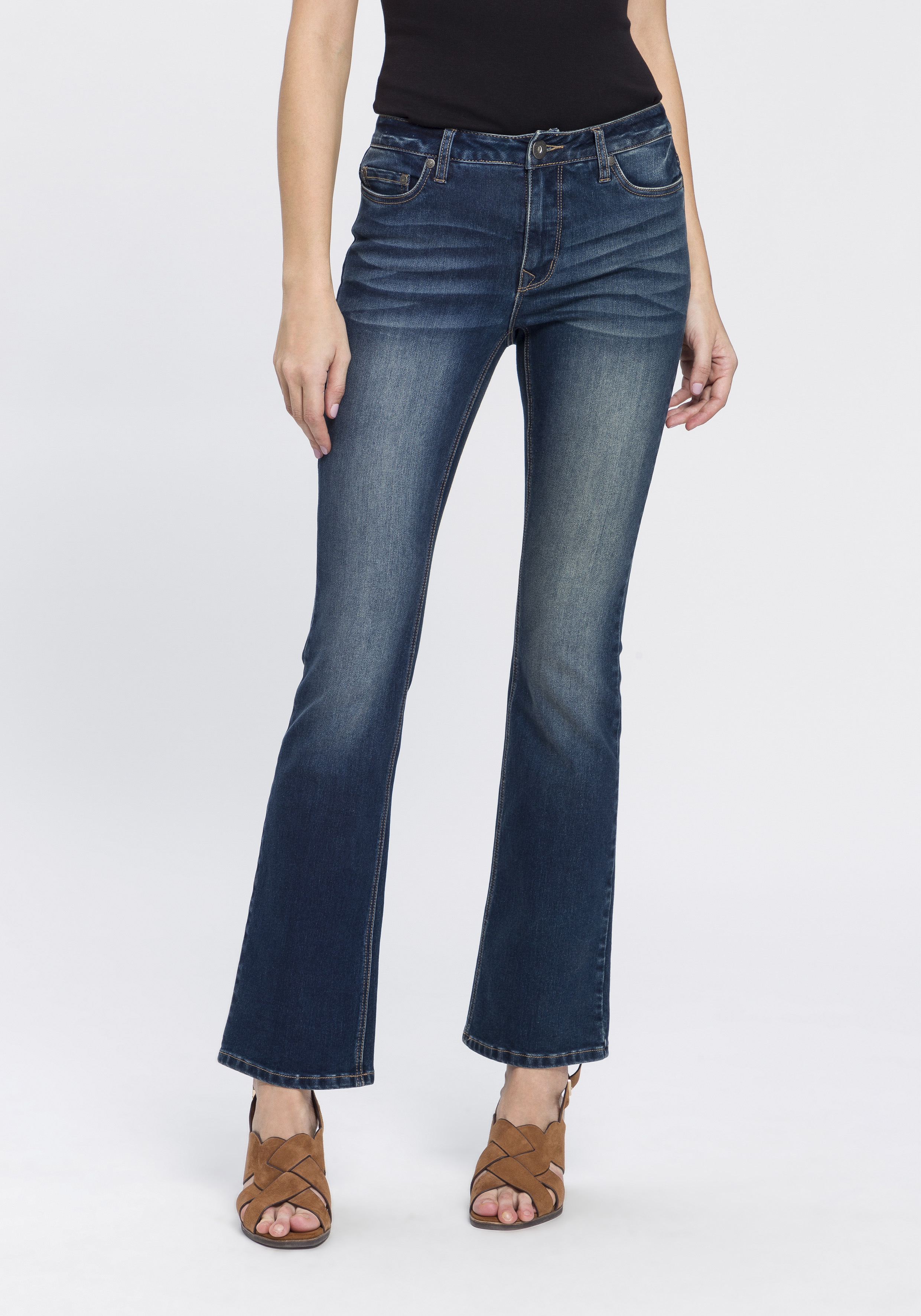Bootcut-Jeans »Baby Bootcut«, High Waist