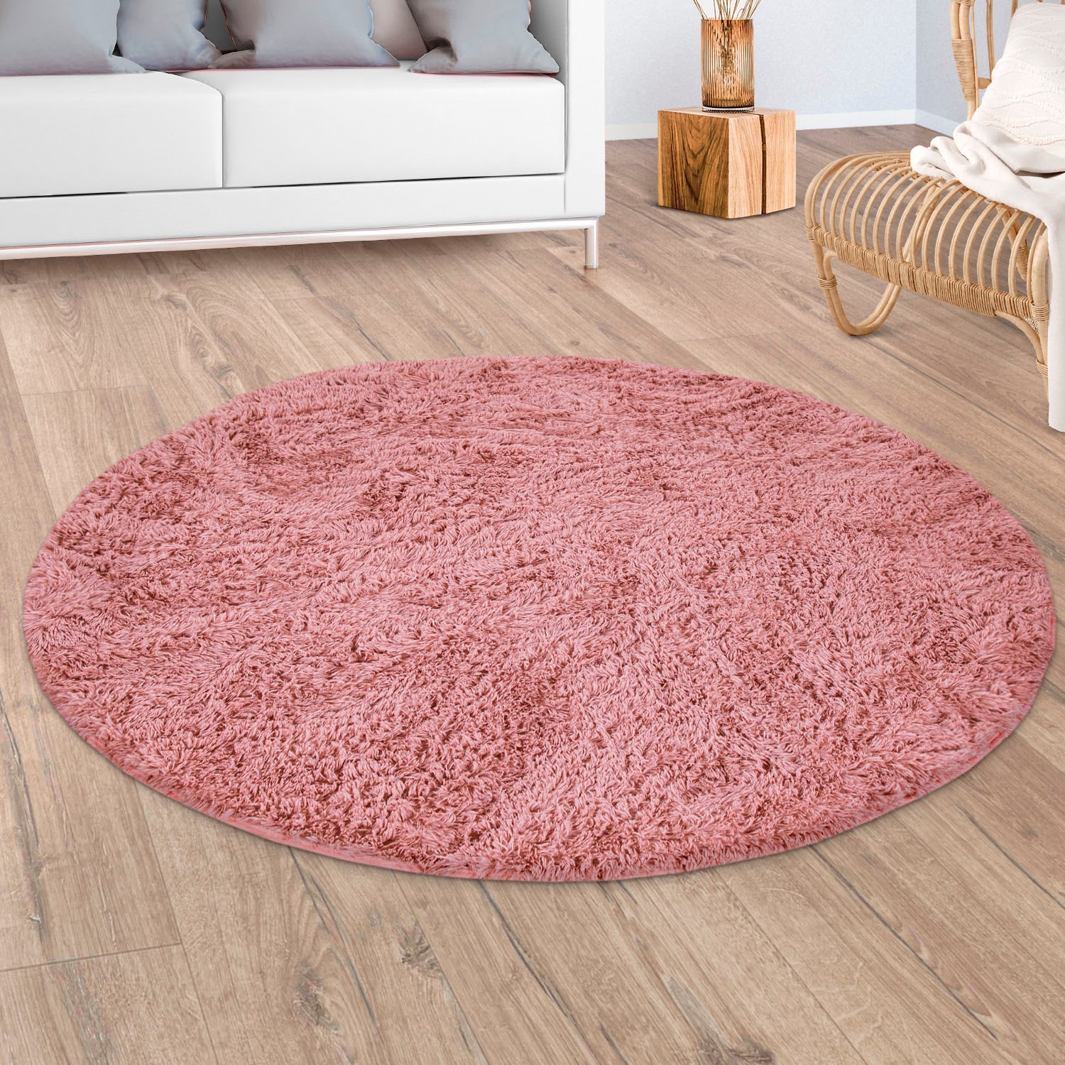 Hochflor-Teppich Uni Home schnell bestellen Farben, bequem besonders rund, und kuschelig 591«, und »Silky Paco weich