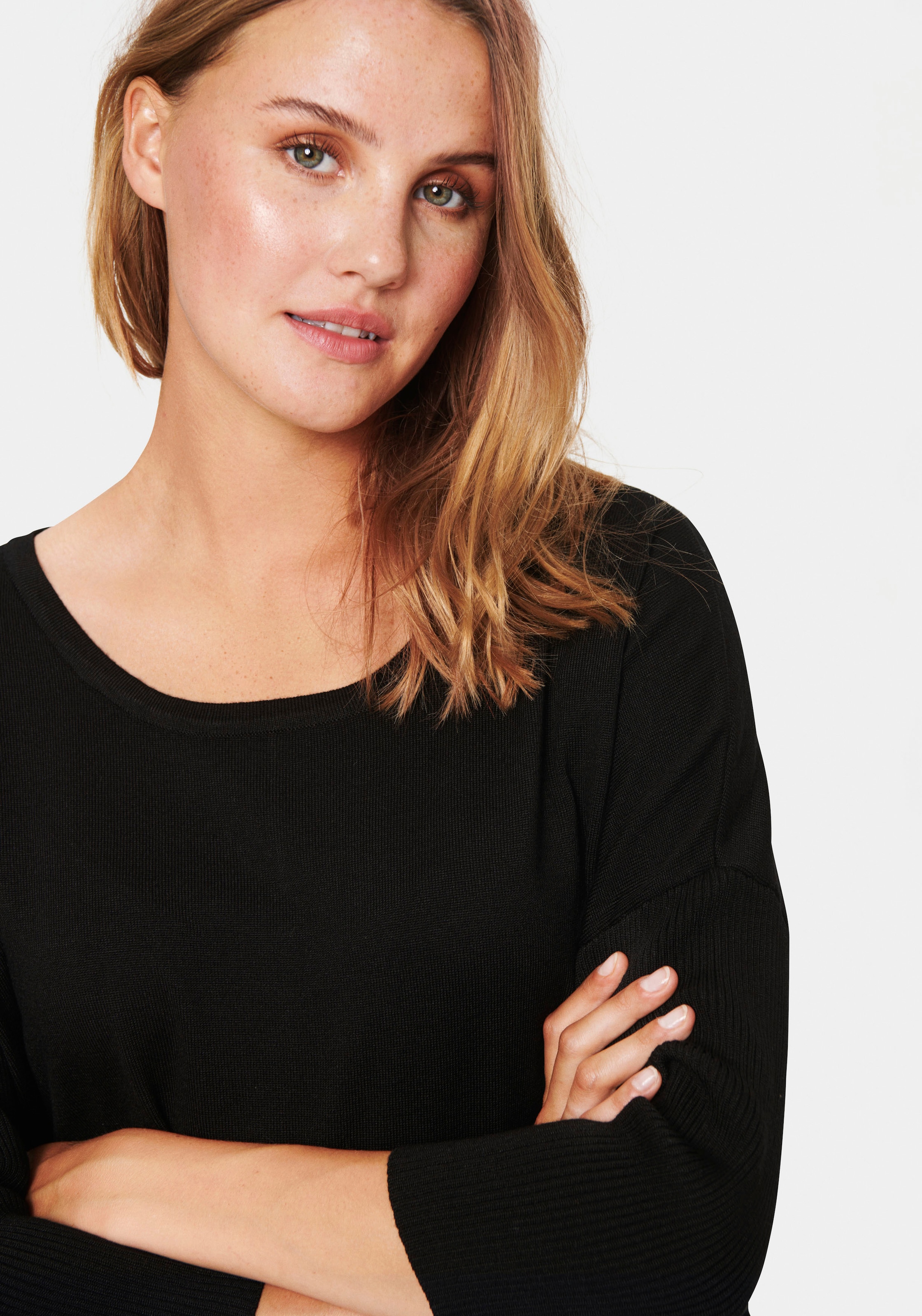 Saint Tropez Strickkleid »MilaSZ R-N  Dress« mit 3/4 Ärmel