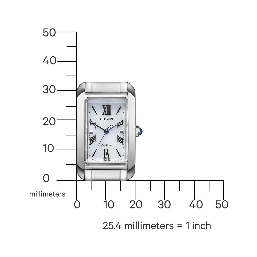 Citizen Solaruhr »Citizen L«, Armbanduhr, Damenuhr, Edelstahlarmband, analog