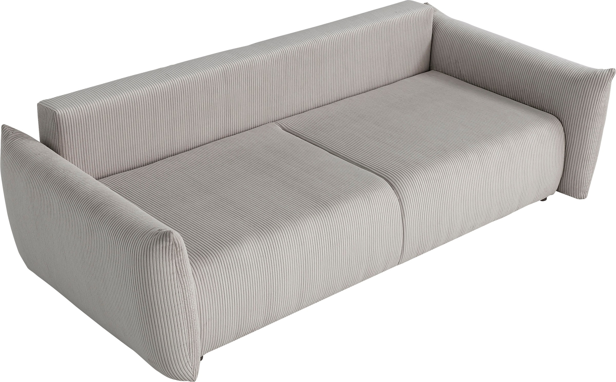 INOSIGN 3-Sitzer »MAVAS Schlafsofa mit Bettkasten«, ca.240/108cm (Liegefläche 212/145 cm), Cord, Chenille, Struktur
