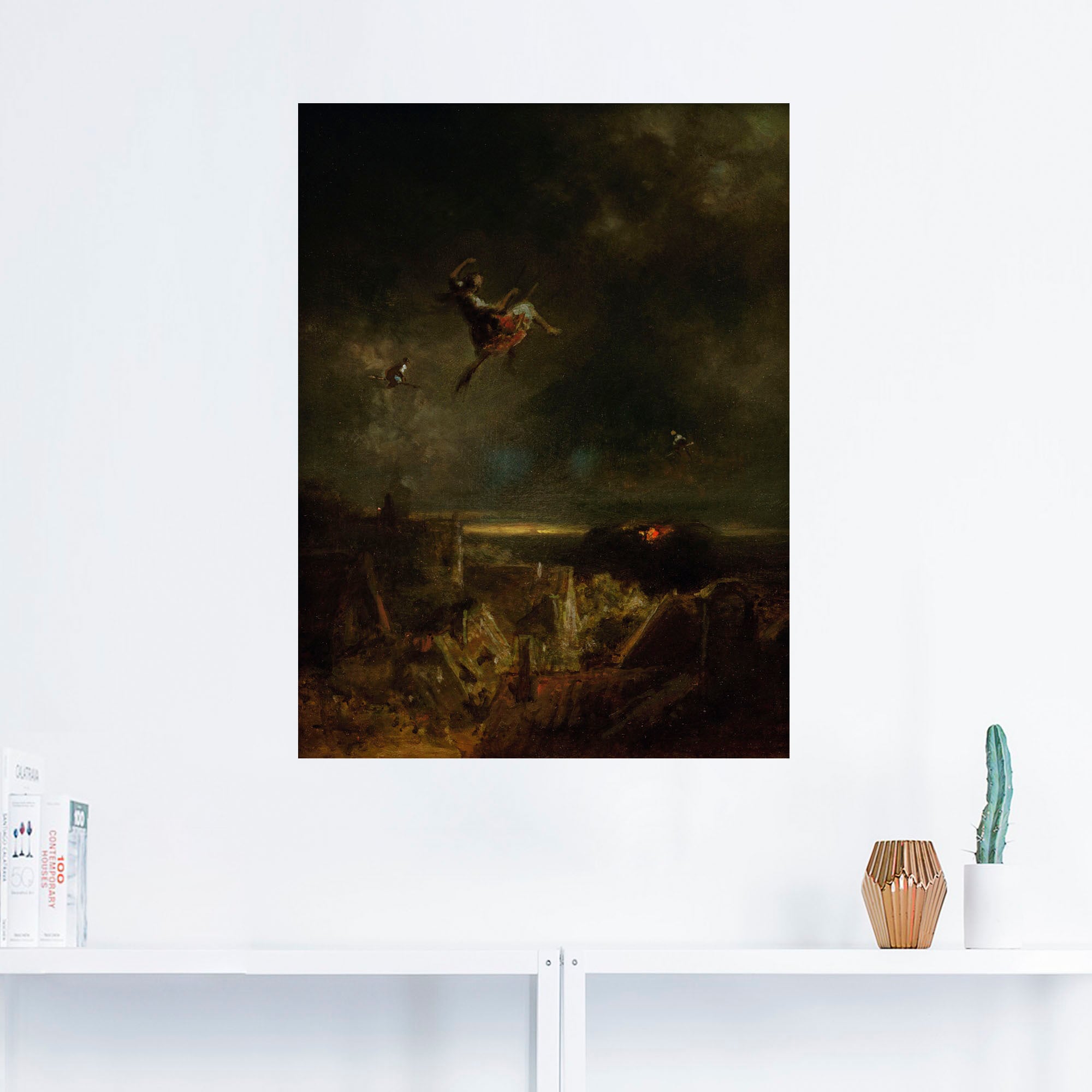 Artland Wandfolie »Hexenritt Um 1875«, Dark Fantasy, (1 St.), selbstklebend