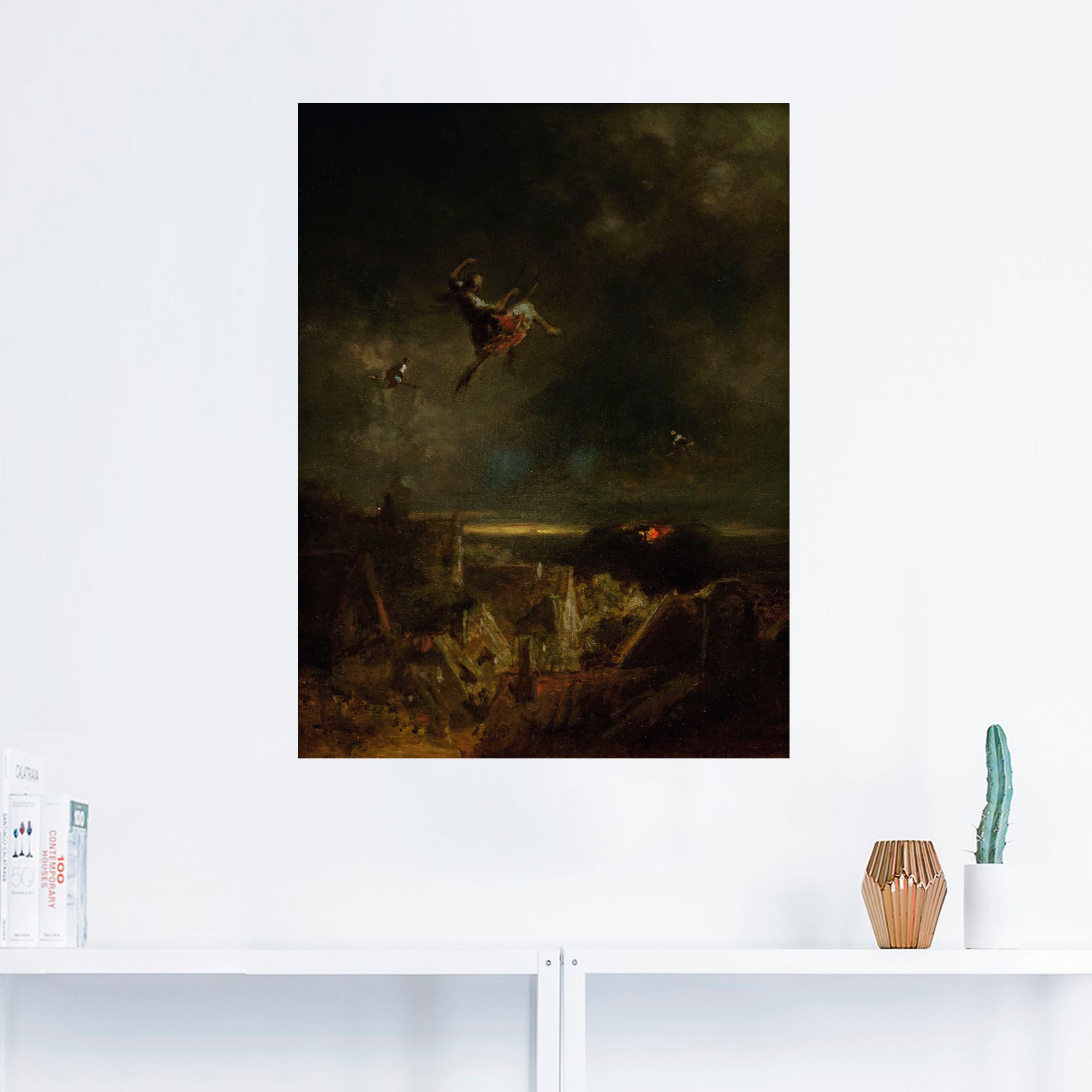 Artland Wandfolie »Hexenritt Um 1875«, Dark Fantasy, (1 St.), selbstklebend günstig online kaufen