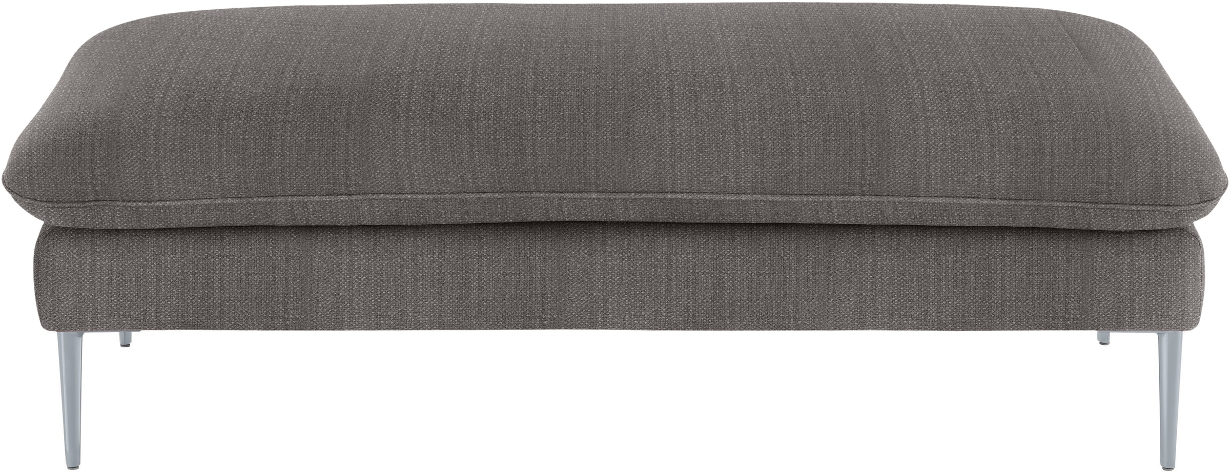 W.SCHILLIG Hocker »enjoy&MORE«, Füße silber matt, Breite 151 cm