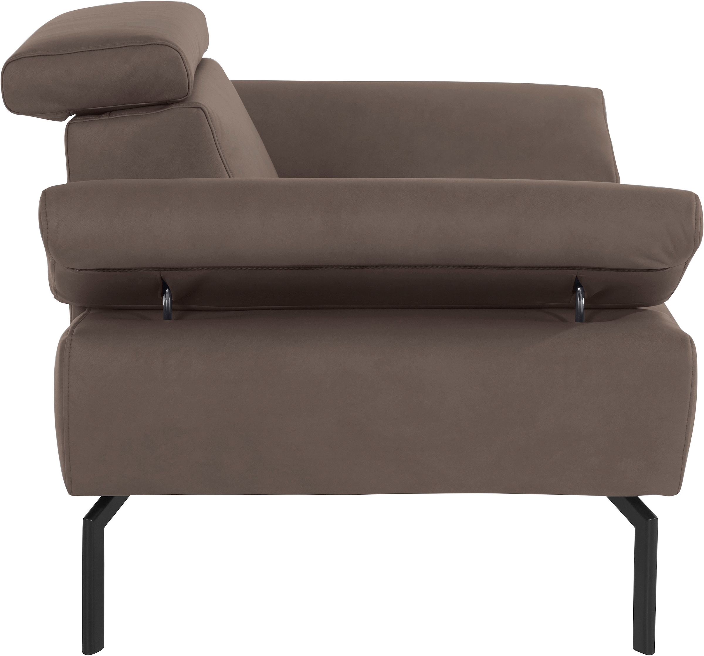 Places of Style Sessel »Trapino Luxus«, wahlweise mit Rückenverstellung,  Luxus-Microfaser in Lederoptik auf Rechnung bestellen