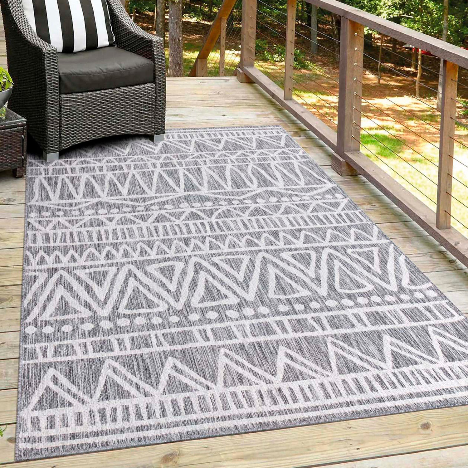 Carpet City rechteckig, und quadratischer schnell in »Outdoor«, UV-beständig, auch bequem Teppich bestellen Form erhältlich Flachgewebe