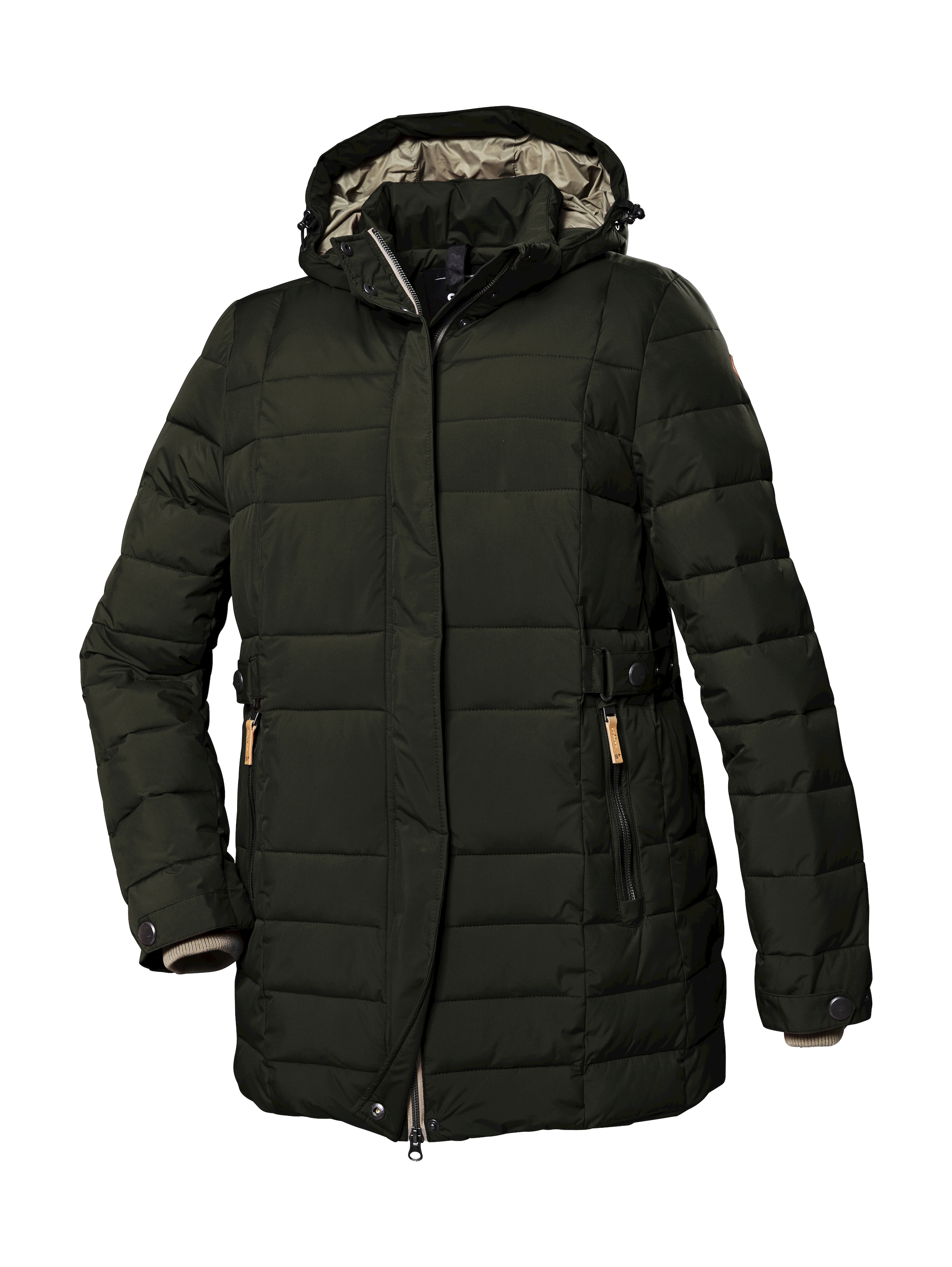 STOY Steppjacke »STW 6 WMN QLTD JCKT«, Wasserabweisender, winddichter Parka mit abnehmbarer Kapuze.