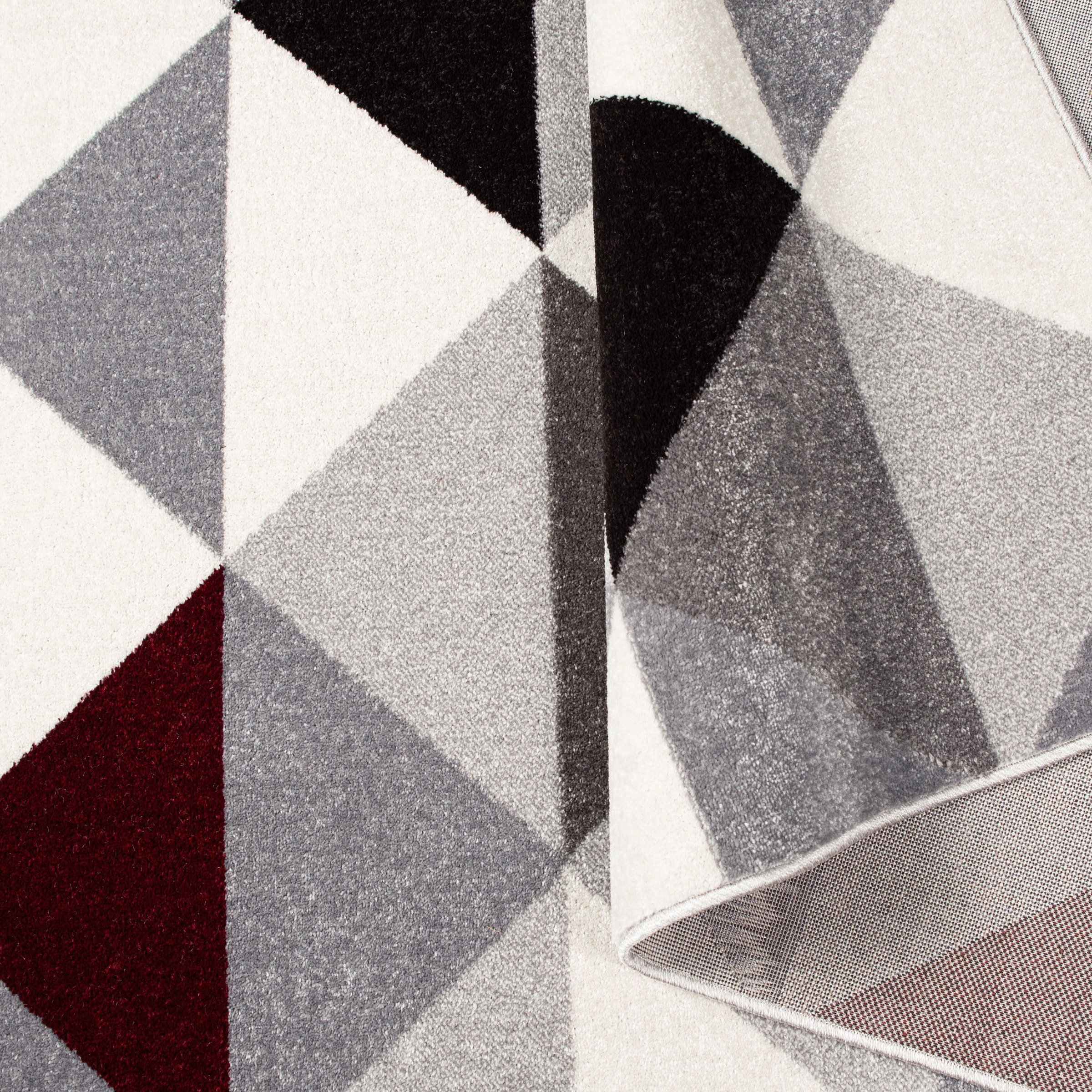 my home Teppich »Berlad Geo«, rechteckig, 9 mm Höhe, mit besonders weichem Flor, Kurzflor, modernes geometrisches Design