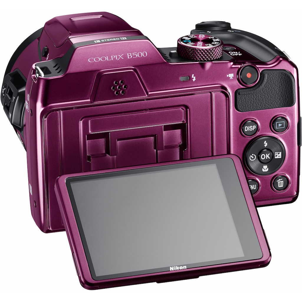 Nikon Kompaktkamera »Coolpix B500«, 16 MP, 40 fachx opt. Zoom, WLAN (Wi-Fi)-NFC-Bluetooth, 40 fach optischer Zoom