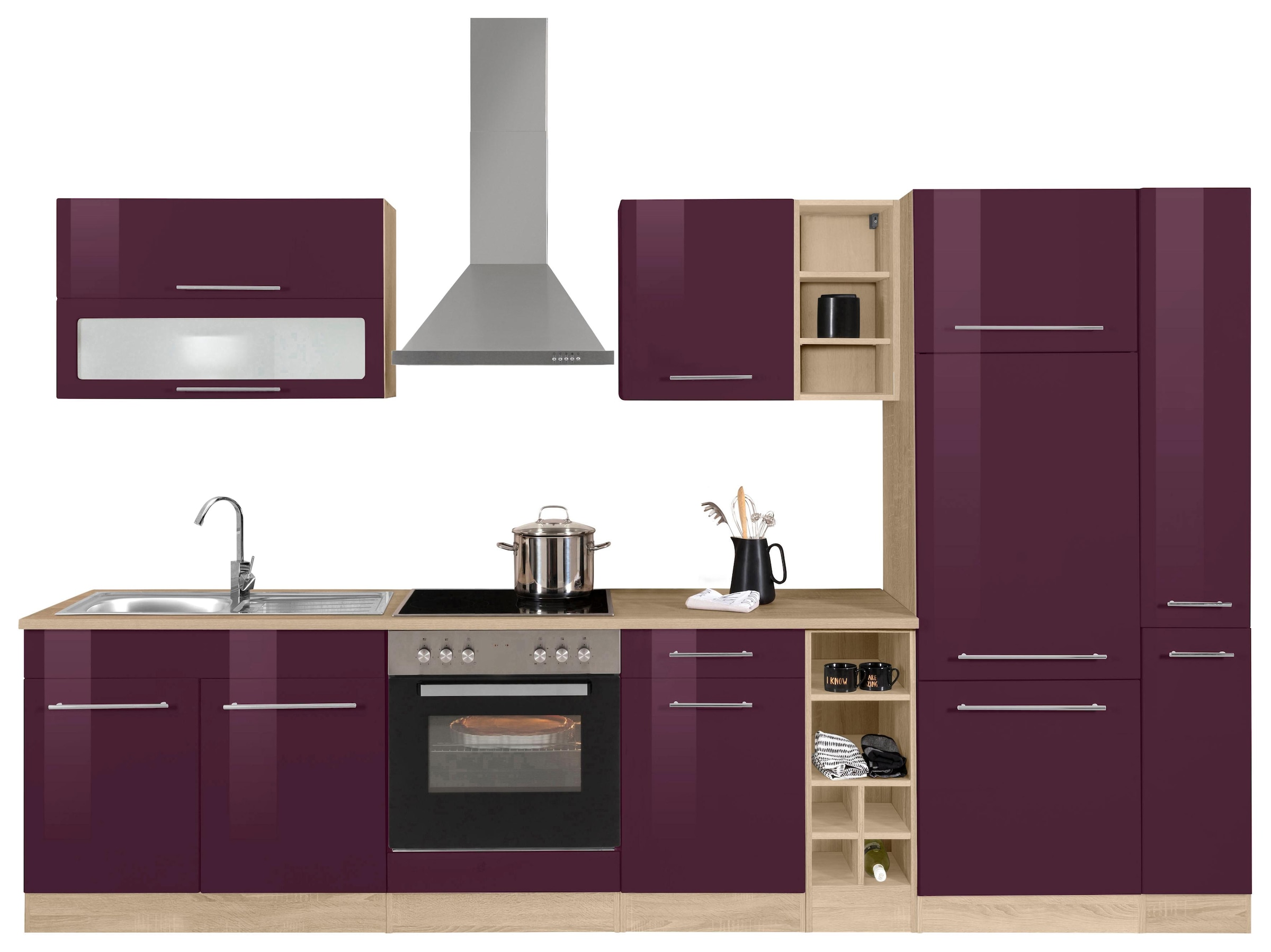 KOCHSTATION Küchenzeile »KS-Eton« ohne E-Geräte, Breite 330 cm günstig online kaufen