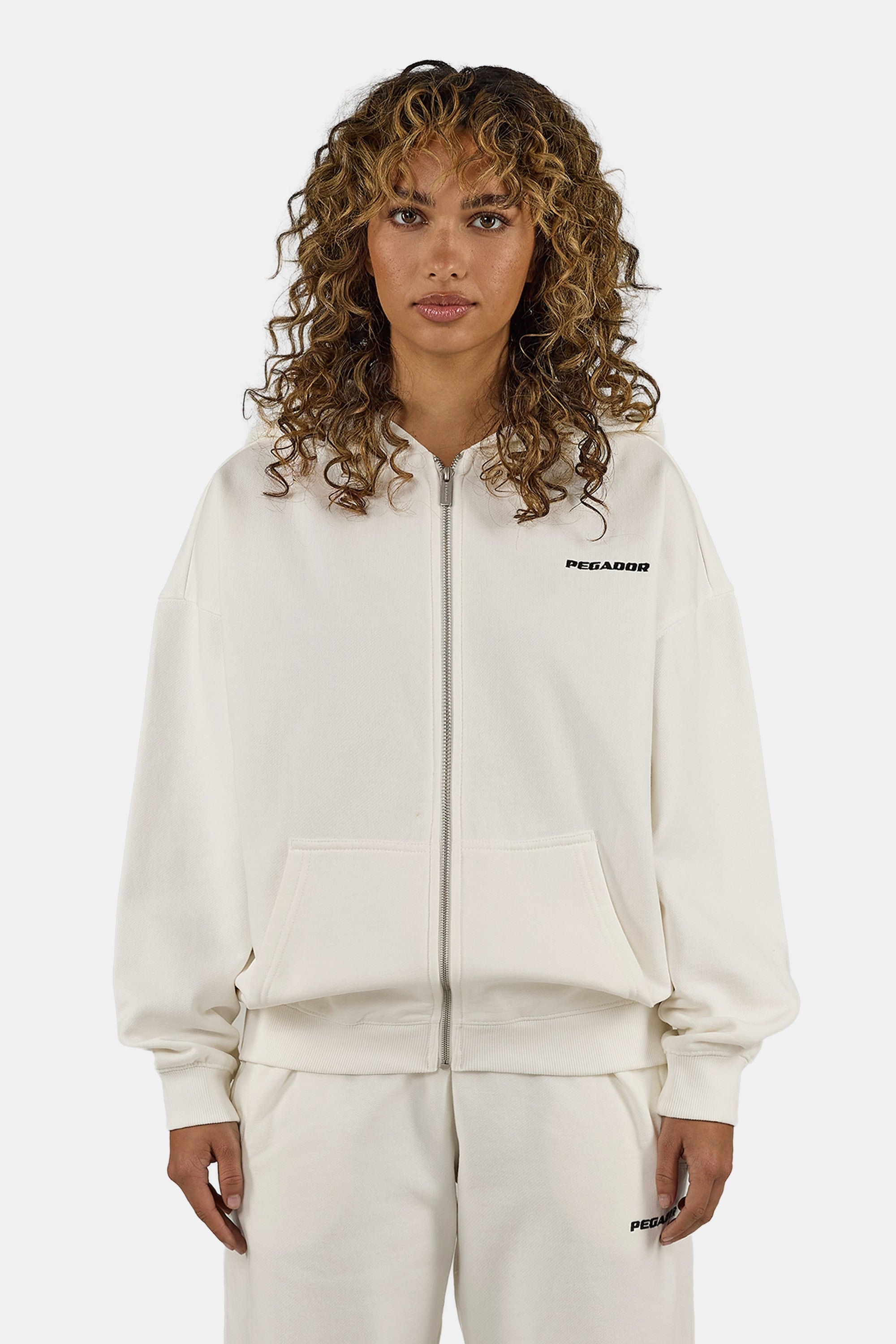 PEGADOR Kapuzensweatjacke »Clarita Oversized Sweatjacket« Baumwollmischung, oversize