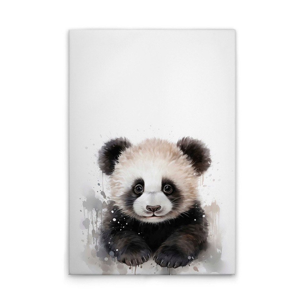 A.S. Création Leinwandbild »Baby Panda - Wandbild Schwarz Weiß Grau Keilrah günstig online kaufen