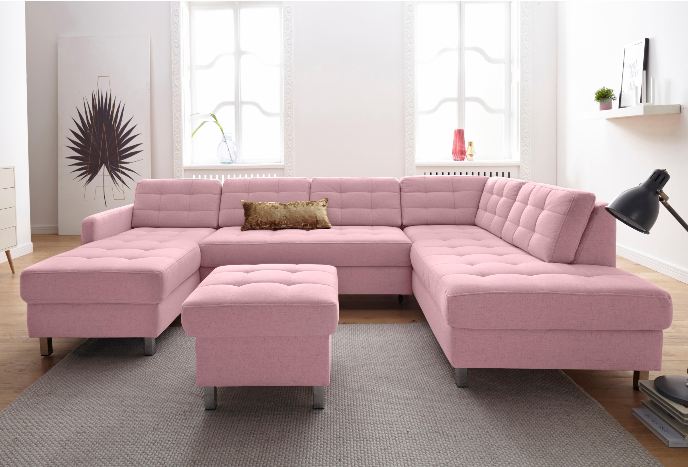 sit&more Wohnlandschaft »Picasso U-Form«, wahlweise mit Bettfunktion und Bettkasten