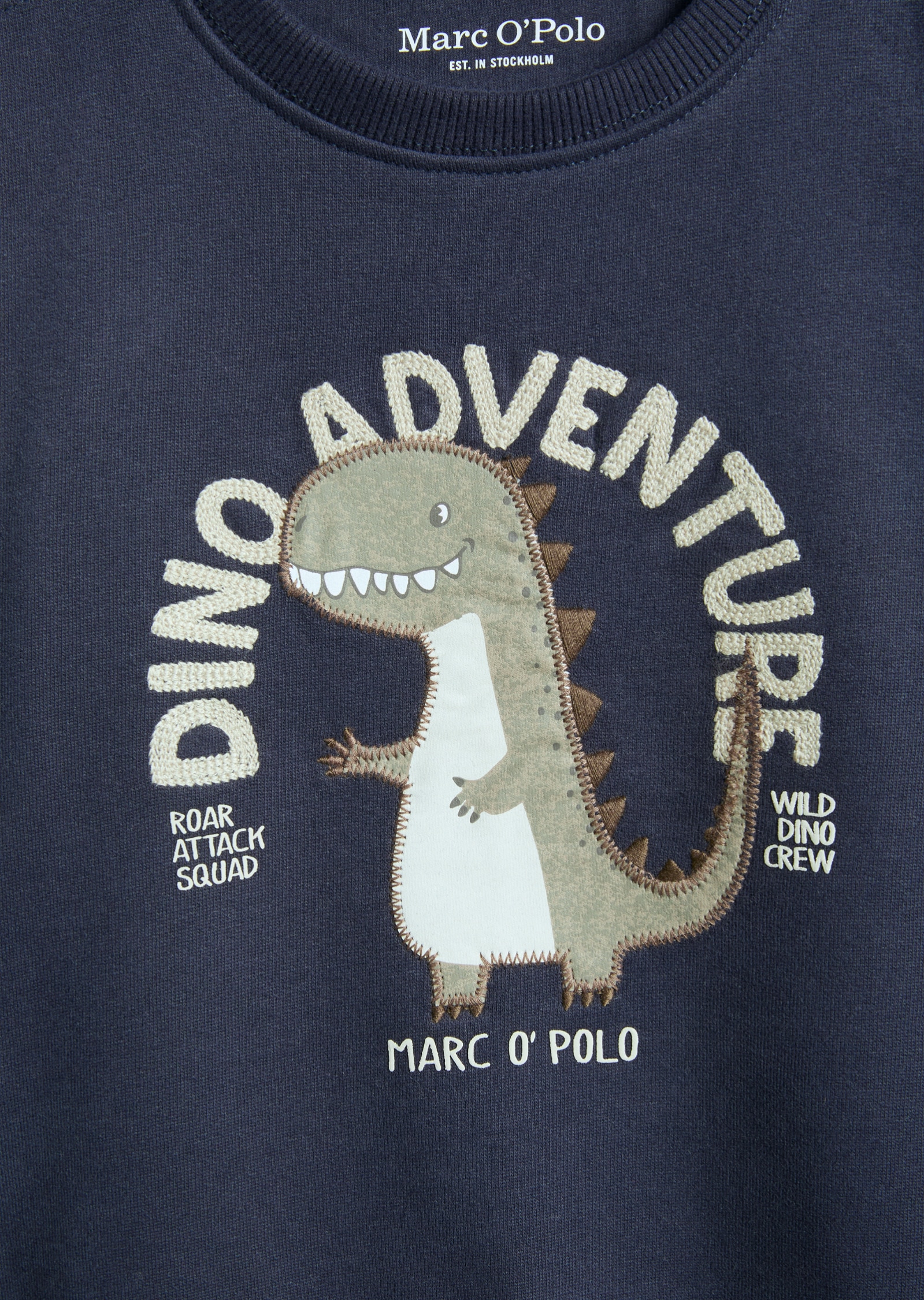 Marc O'Polo Sweatshirt , Großer Dino-Print mit auffälligem Schriftzug
