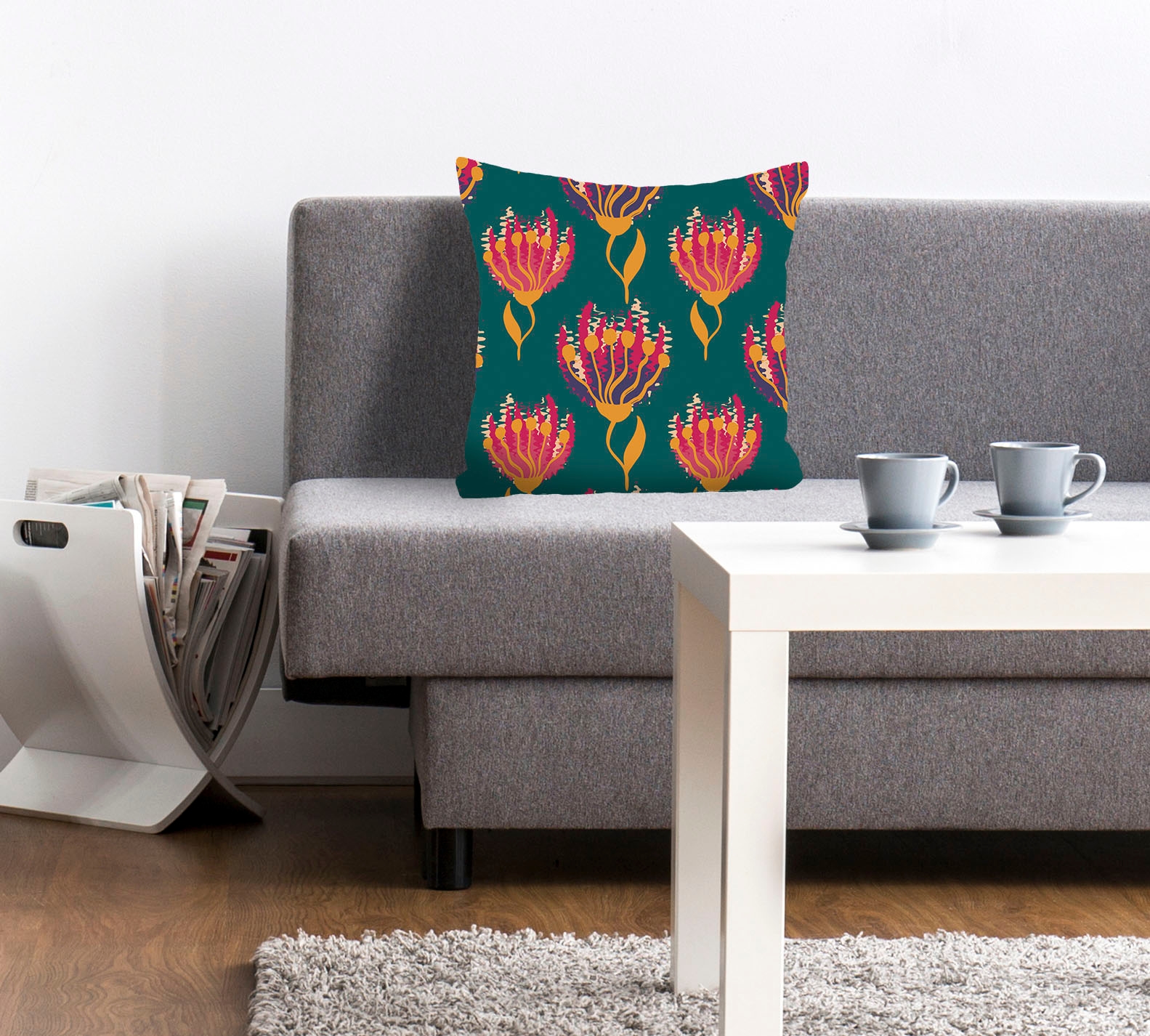 queence Dekokissen »Zena«, mit schönen Blumen günstig online kaufen